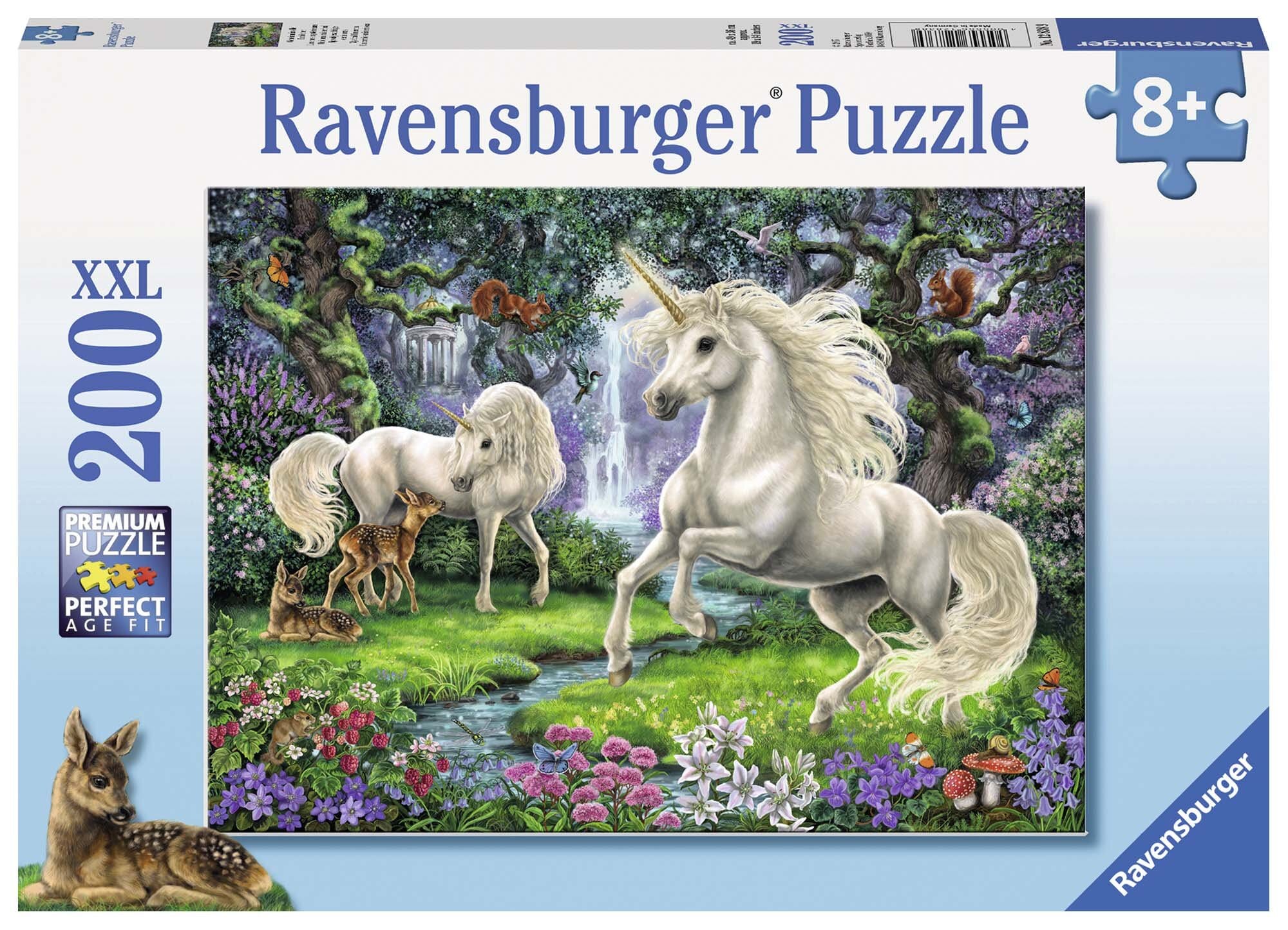 Ravensburger Puslespil, Mystical Unicorns 200 brikker XXL