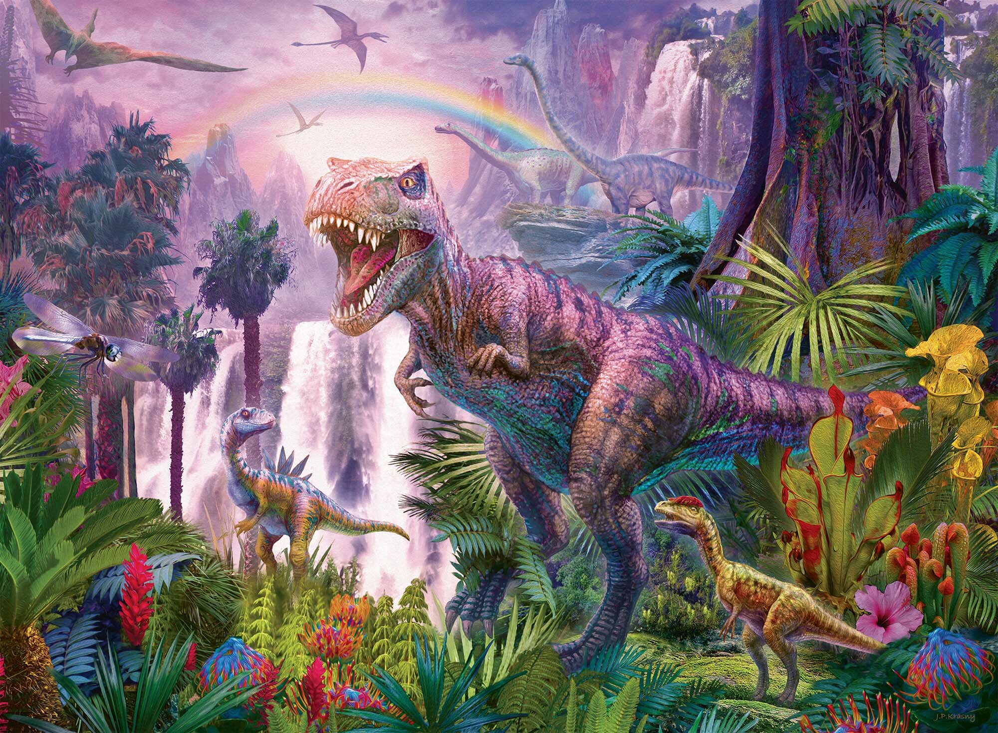Ravensburger Puslespil, Dinosaur Land 200 brikker XXL