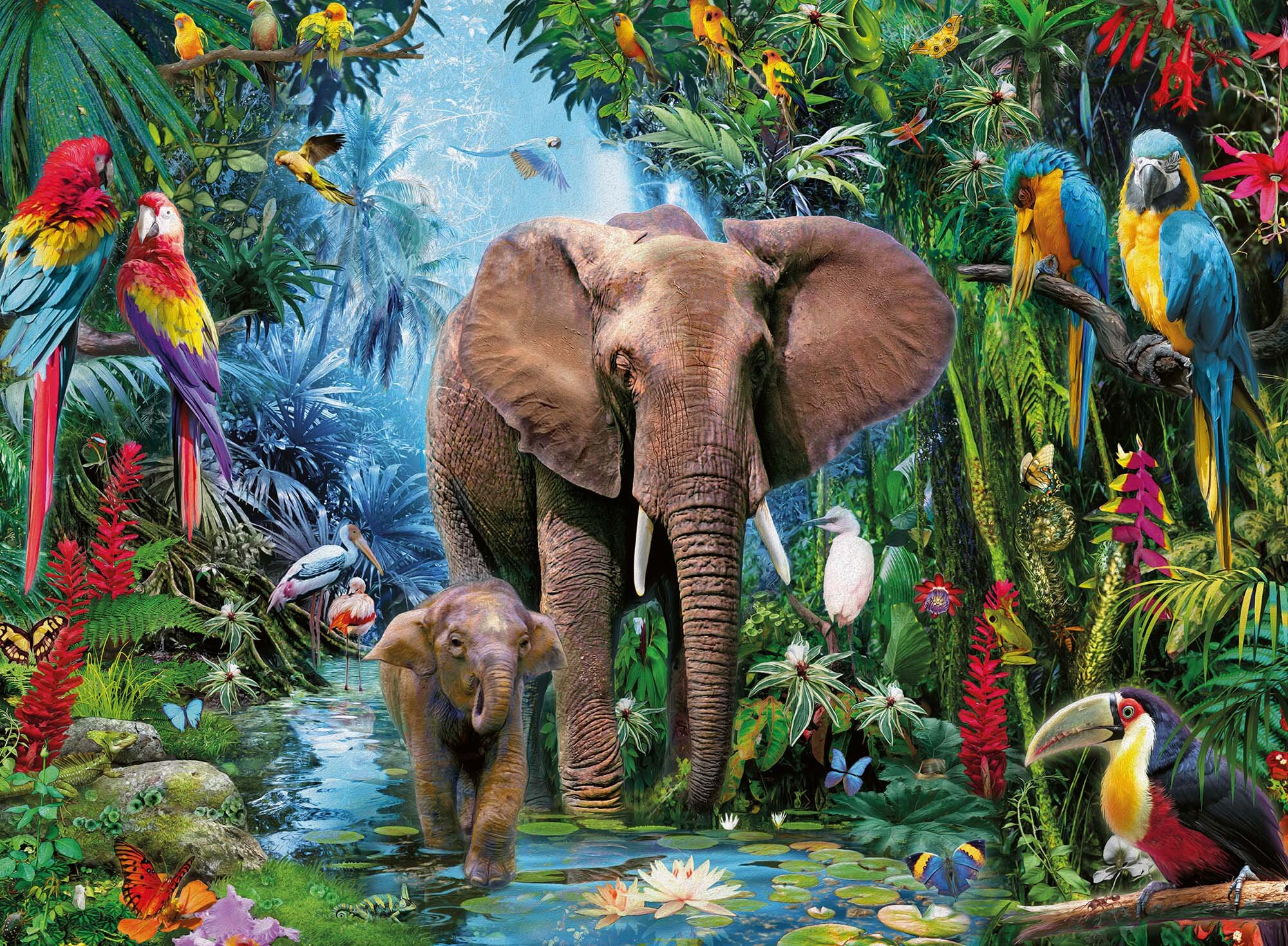 Ravensburger Puslespil, Safari Animals 150 brikker XXL