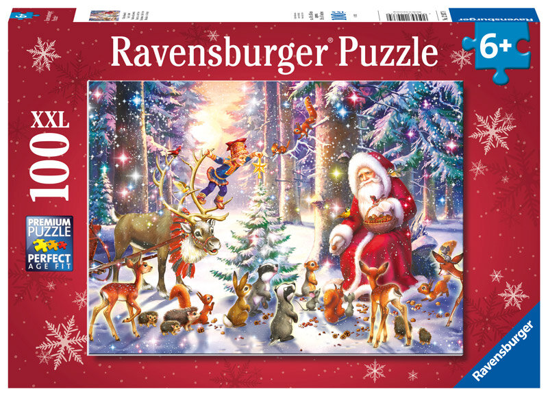 Ravensburger Puslespil, Christmas in the Forest 100 brikker