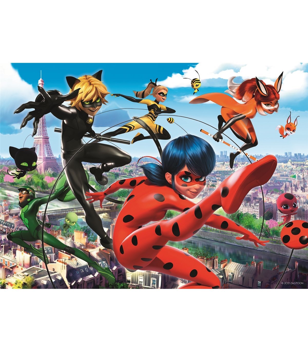 Ravensburger Puslespil, Miraculous Ladybug 200 brikker XXL