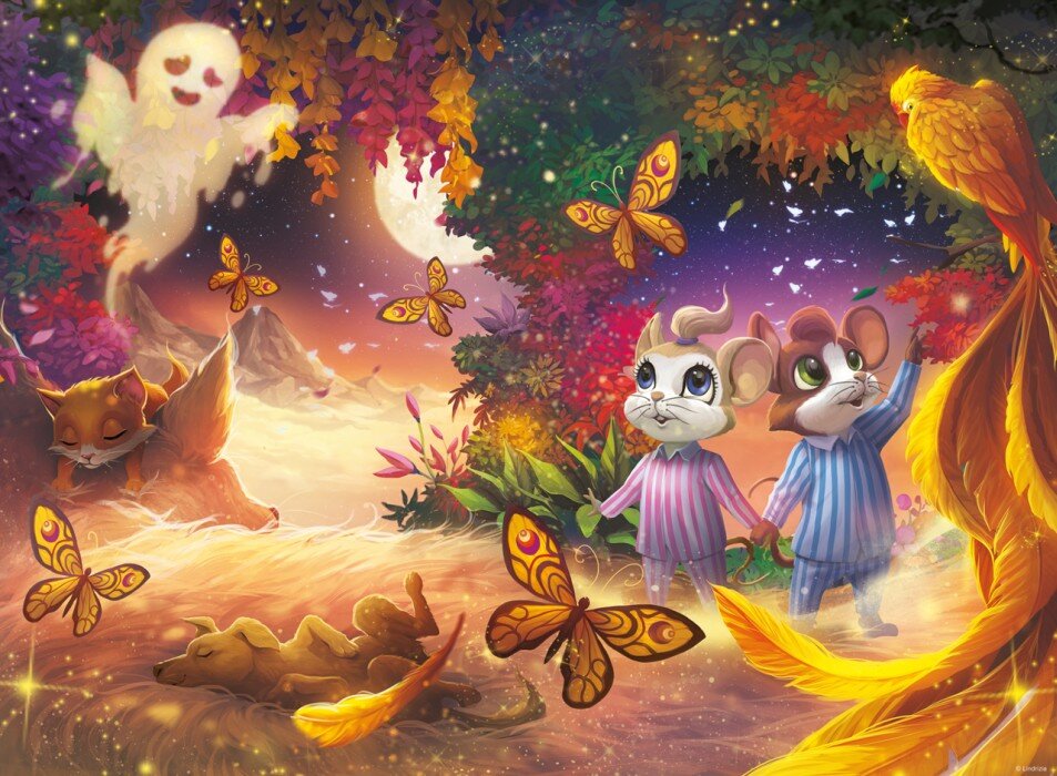 Ravensburger Puslespil, Mus og Helium - Dreamland 300 brikker XXL