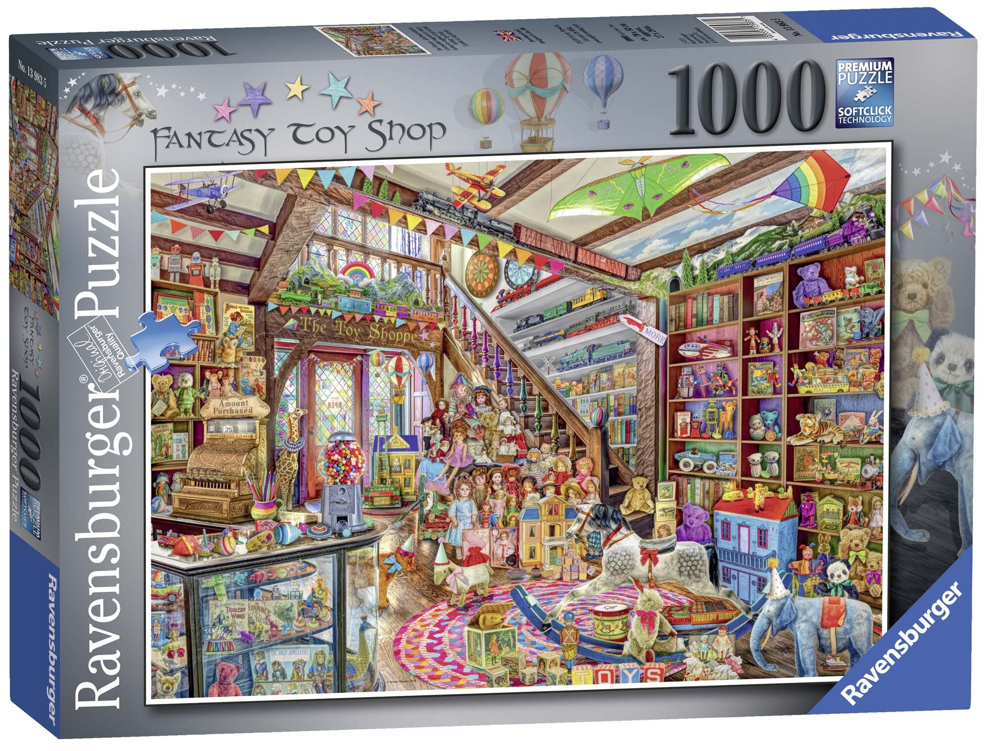 Ravensburger Puslespil, The Fantasy Toy Shop 1000 brikker