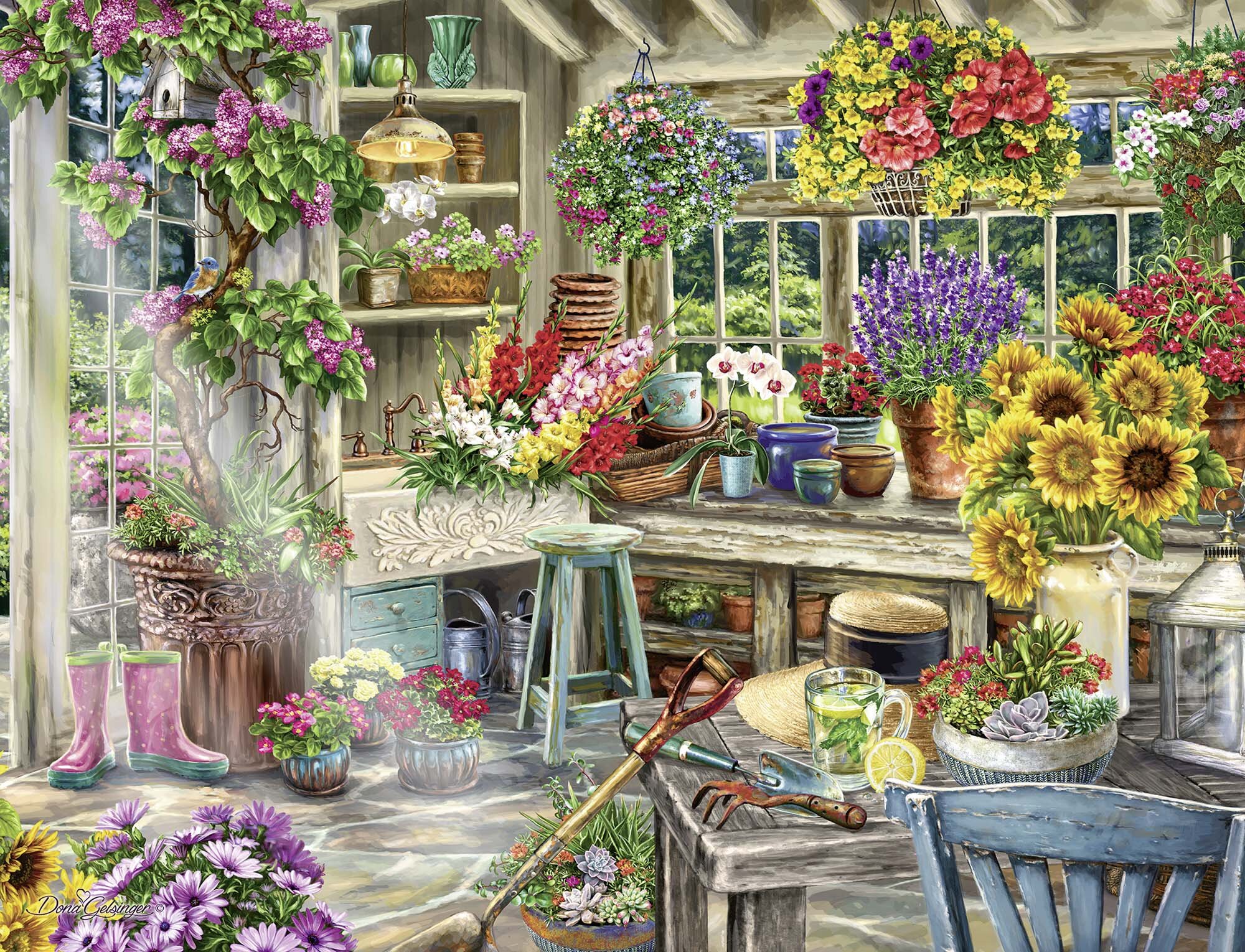 Ravensburger Puslespil, Gardeners Paradise 2000 brikker