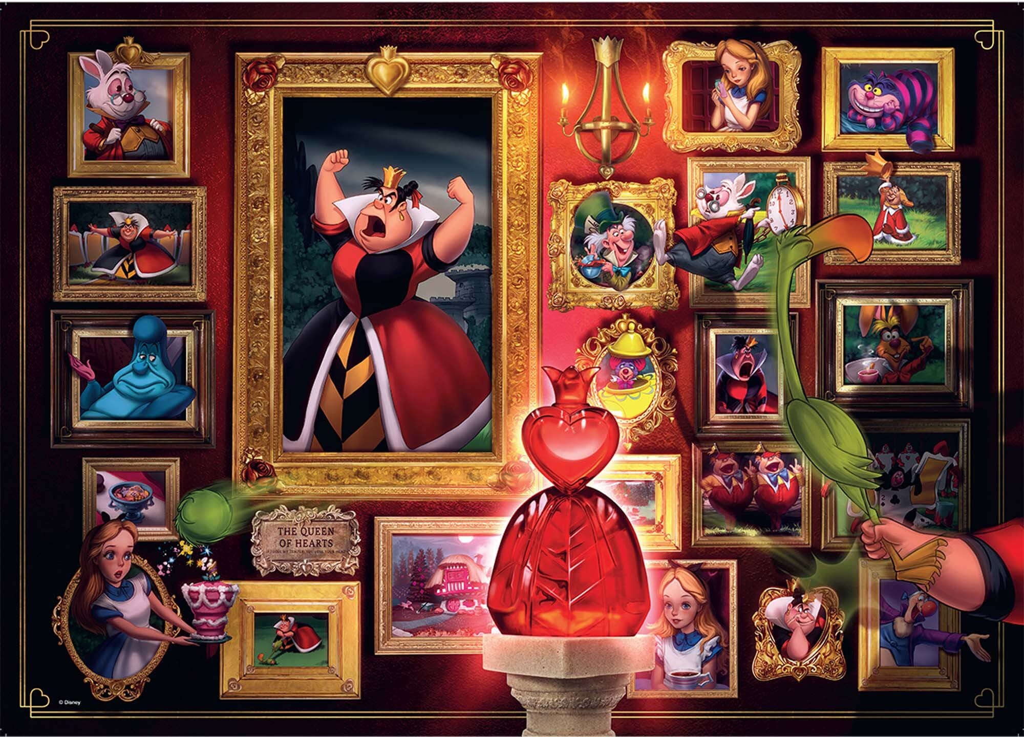 Ravensburger Puslespil, Disney Villainous - Queen of Hearts 1000 brikker