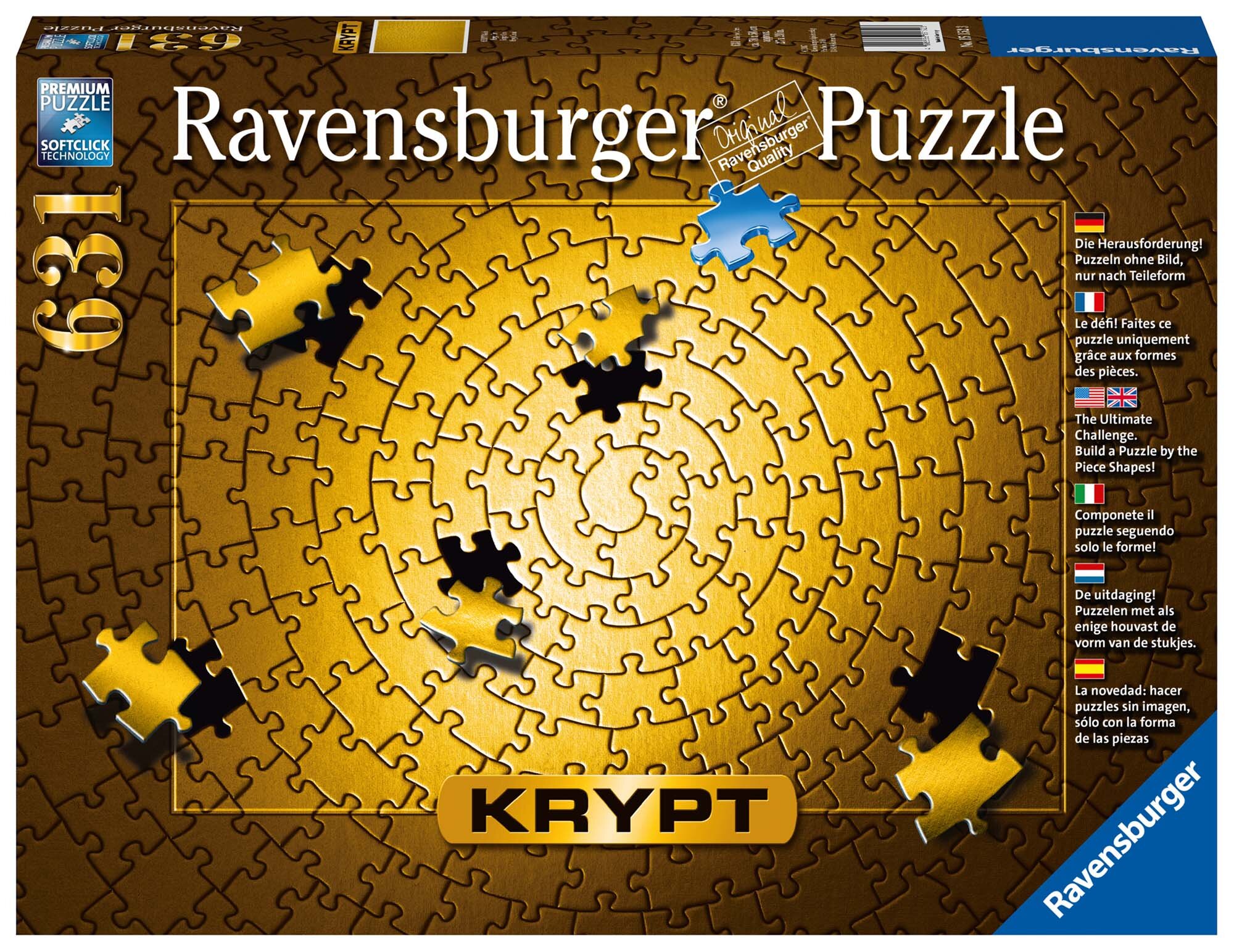 Ravensburger Puslespil, Krypt Gold 631 brikker