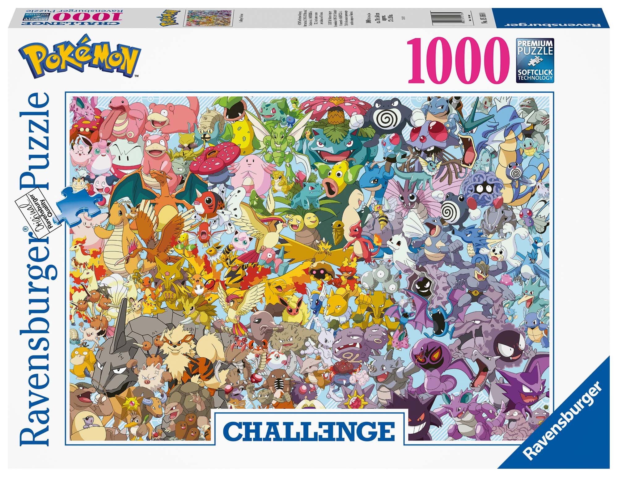 Ravensburger Puslespil, Pokémon Challenge 1000 brikker