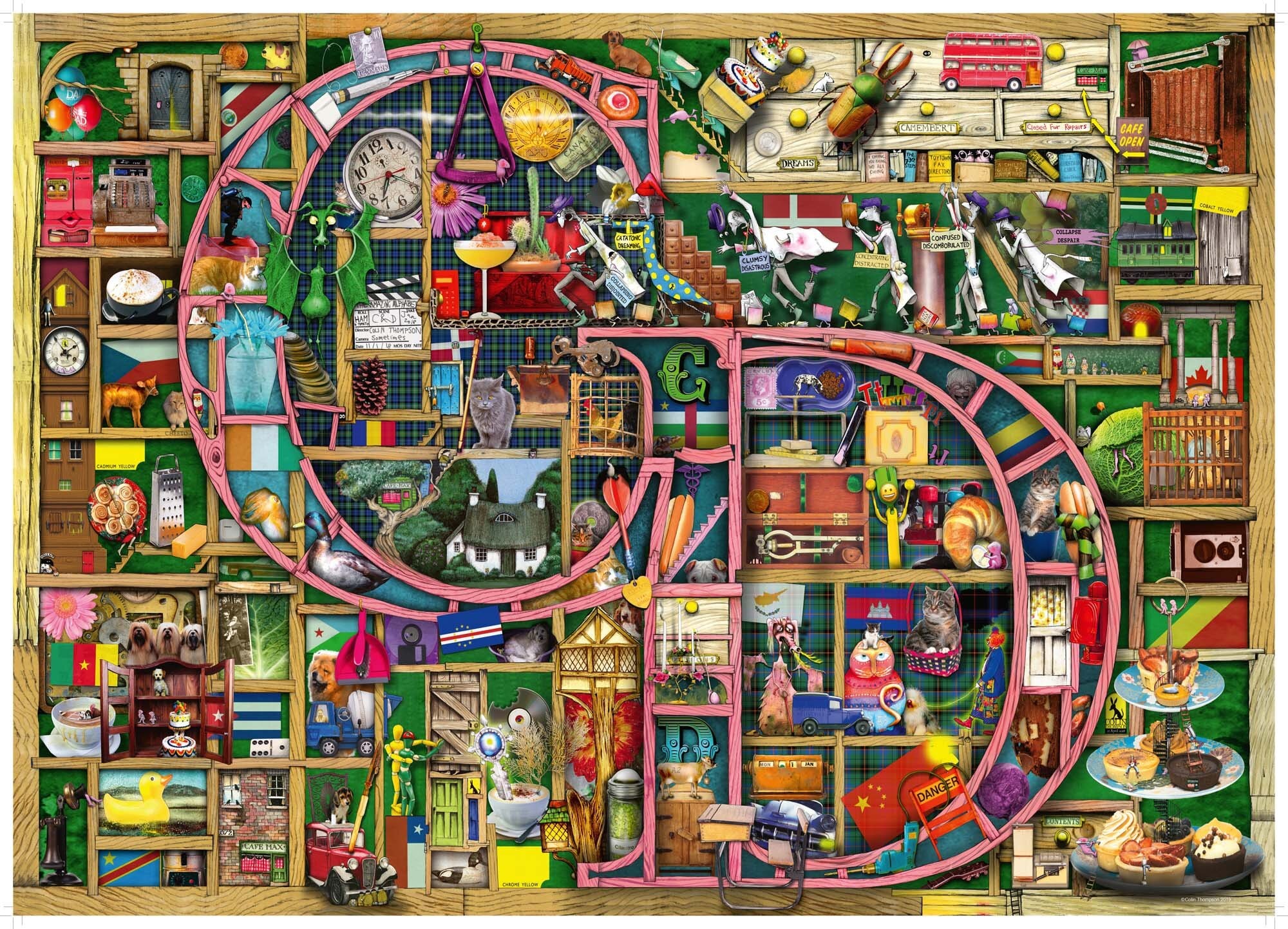 Ravensburger Puslespil, Awesome Alphabet C & D 1000 brikker