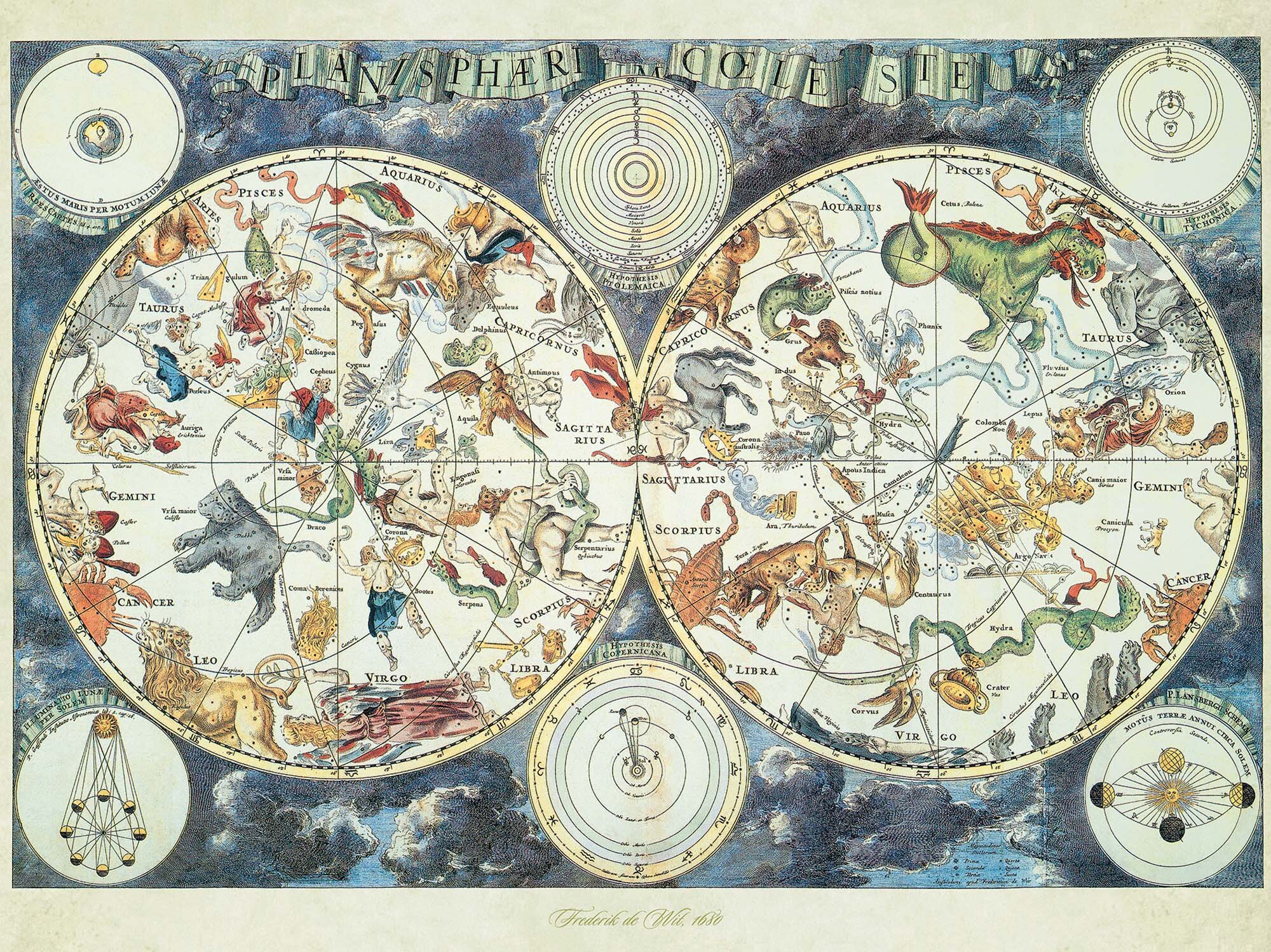 Ravensburger Puslespil, Worldmap of Fantastical Beasts 1500 brikker