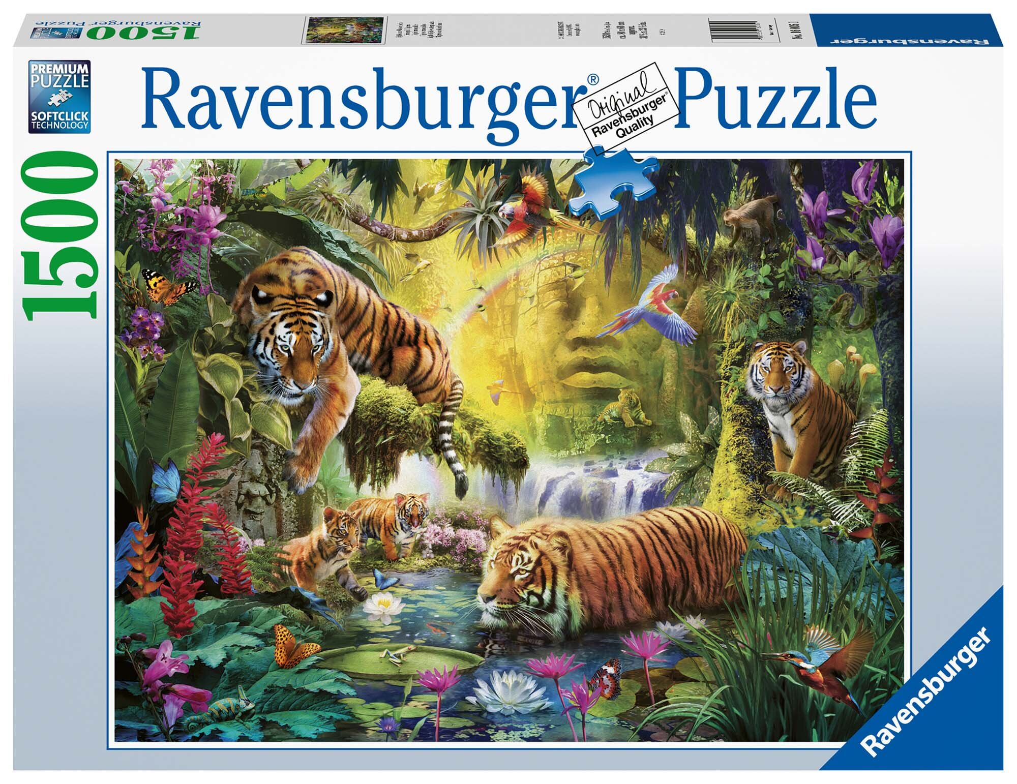 Ravensburger Puslespil, Tranquil Tigers 1500 brikker