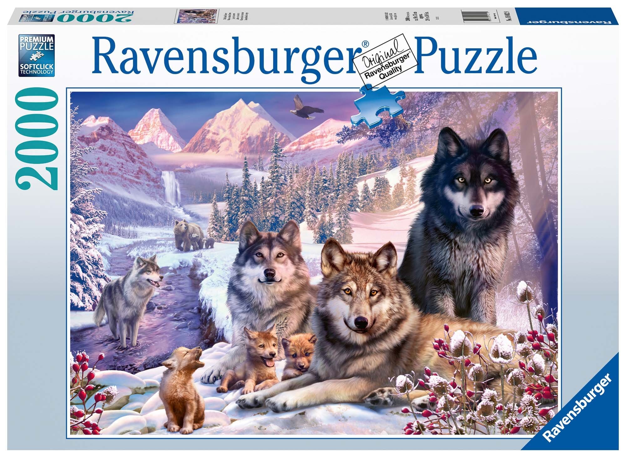 Ravensburger Puslespil, Wolves in the Snow 2000 brikker