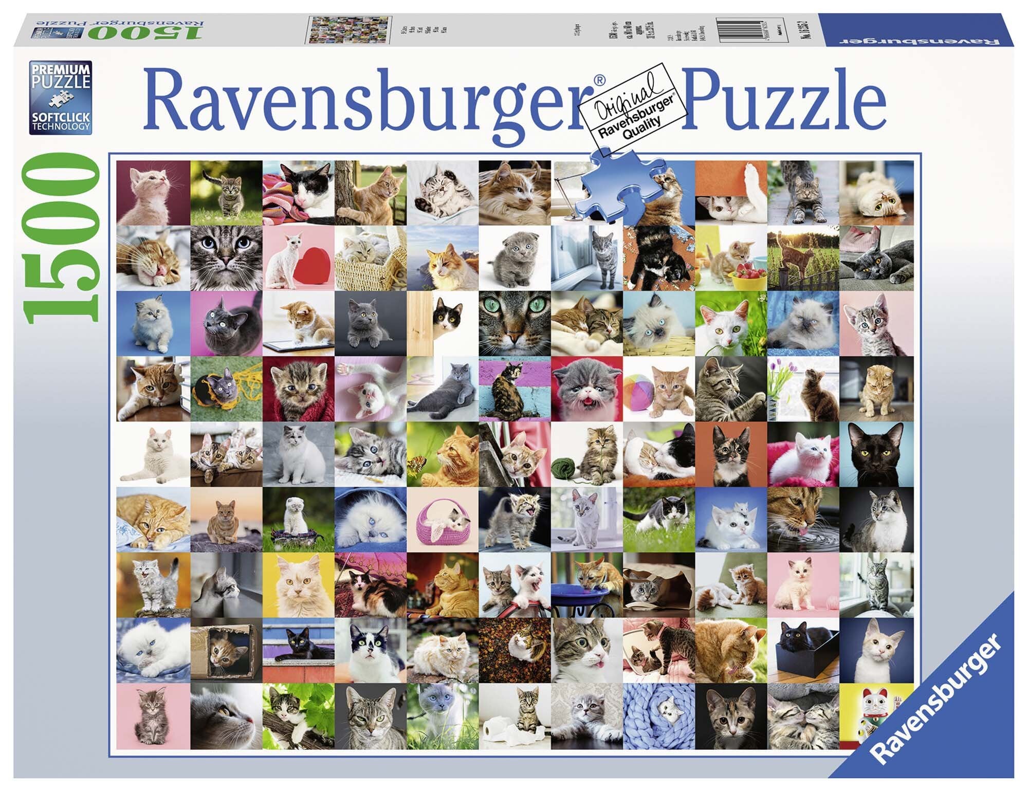 Ravensburger Puslespil, 99 Cats 1500 brikker