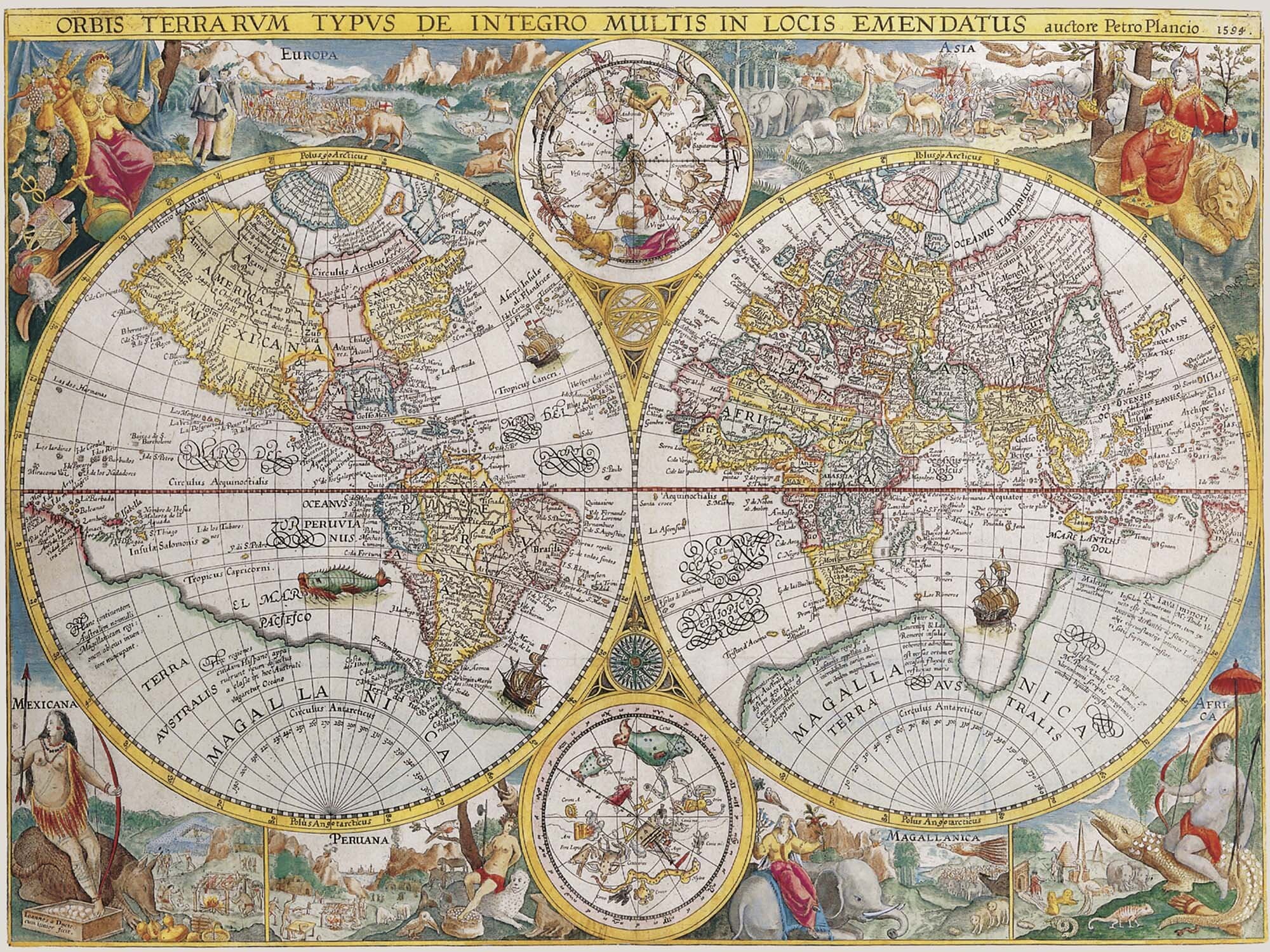 Ravensburger Puslespil, 1594 World Map 1500 brikker