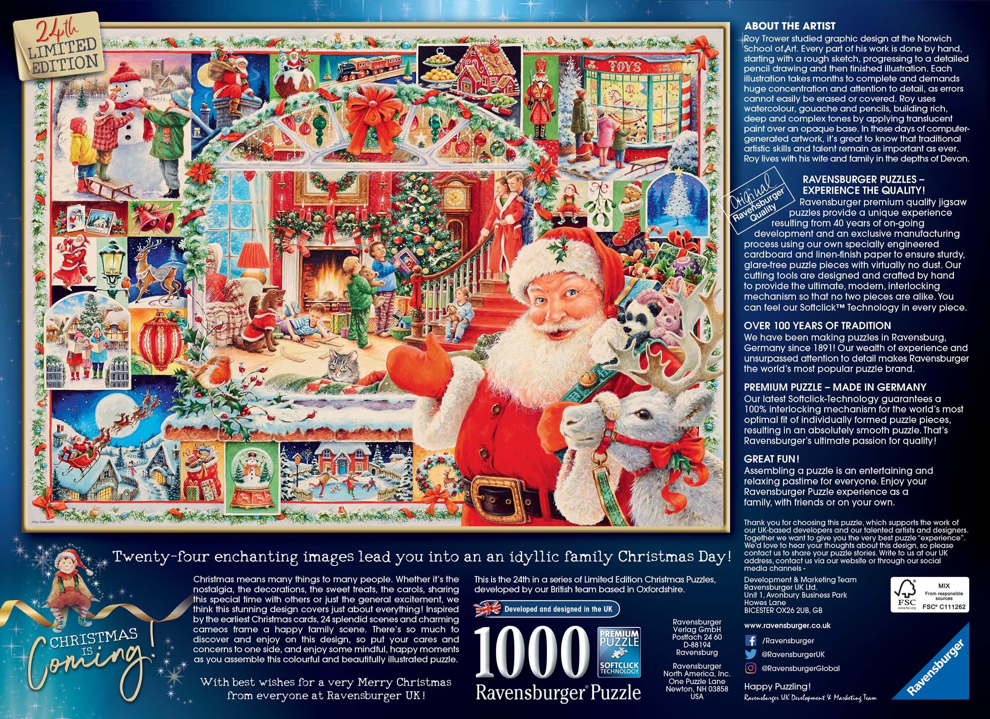 Ravensburger Puslespil, Christmas is coming! 1000 brikker