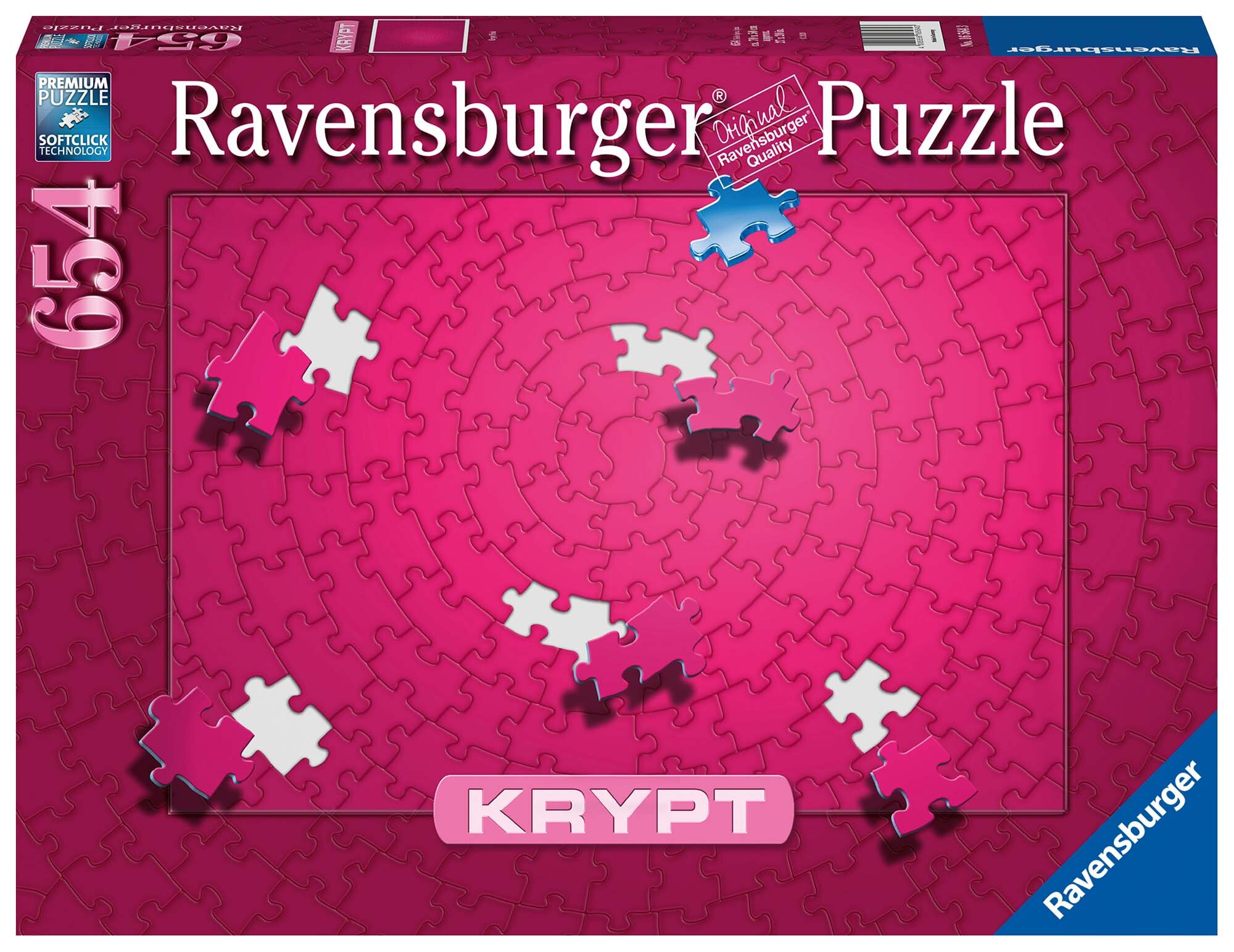 Ravensburger Puslespil, Krypt Pink 654 brikker