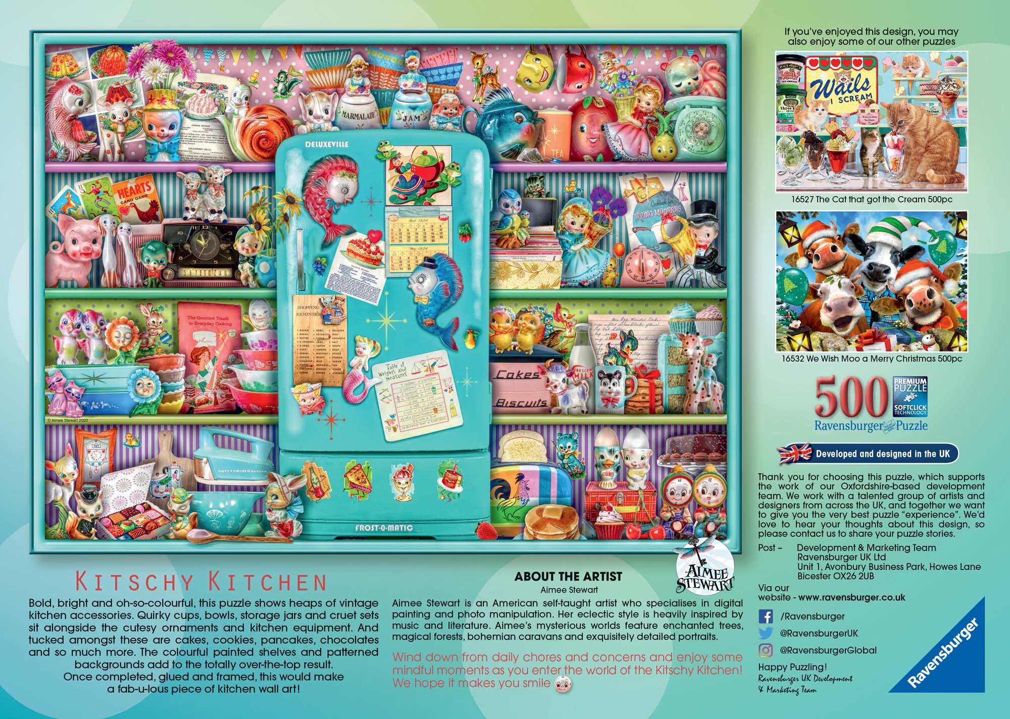 Ravensburger Puslespil, Kitschy Kitchen 500 brikker