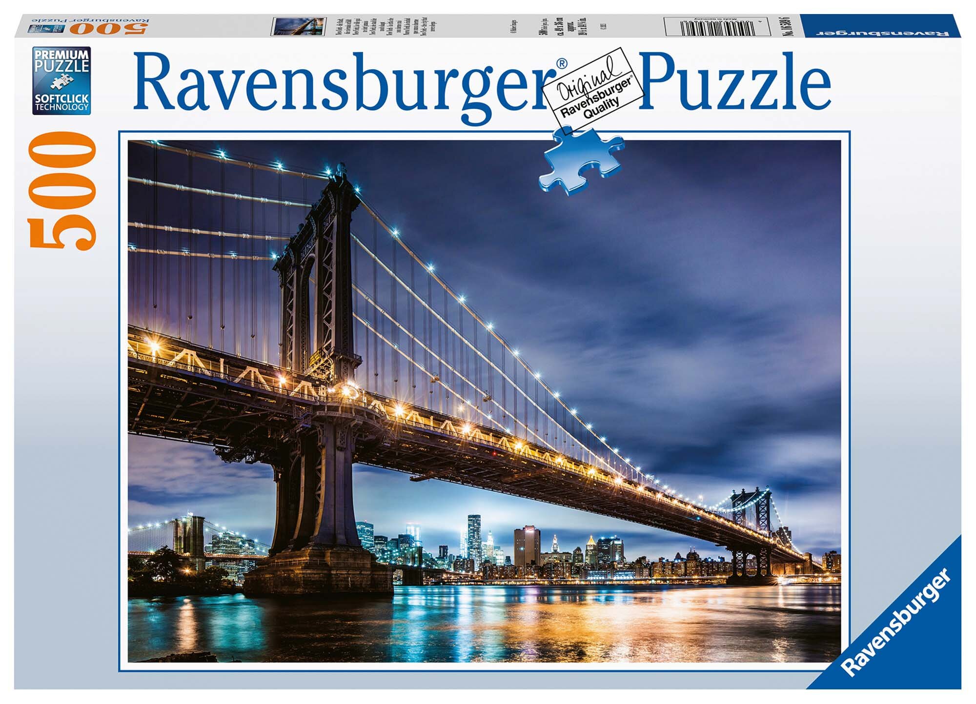Ravensburger Puslespil, New York Skyline 500 brikker