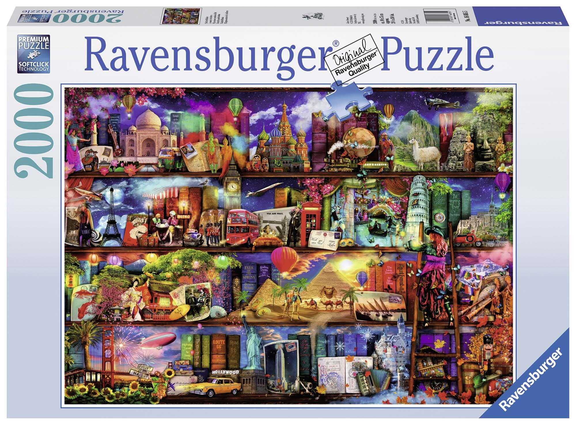 Ravensburger Puslespil, World of Books 2000 brikker
