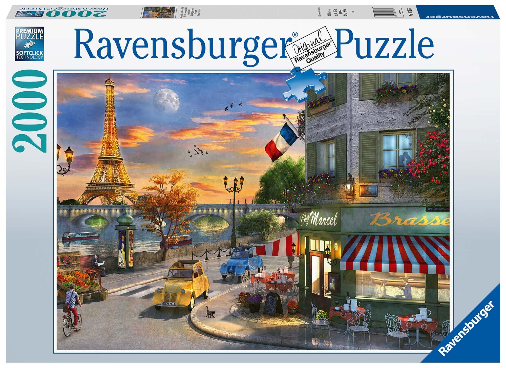 Ravensburger Puslespil, Paris Sunset 2000 brikker