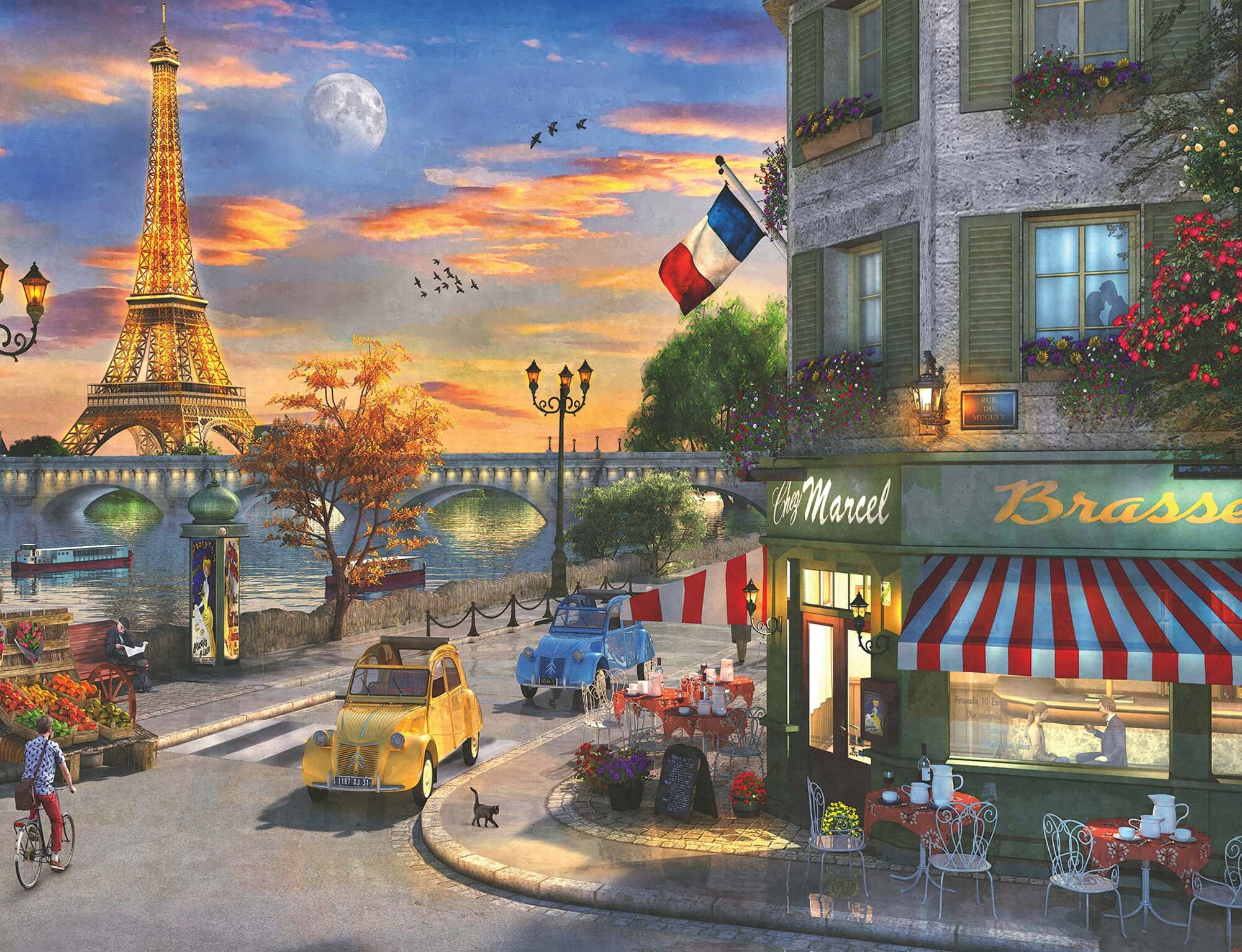 Ravensburger Puslespil, Paris Sunset 2000 brikker