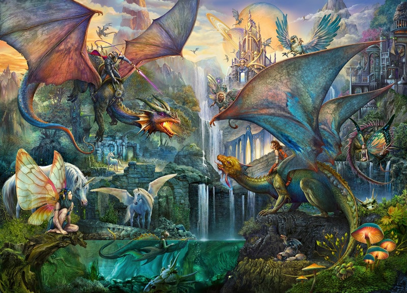 Ravensburger Puslespil, Magical Forest - Dragon 9000 brikker