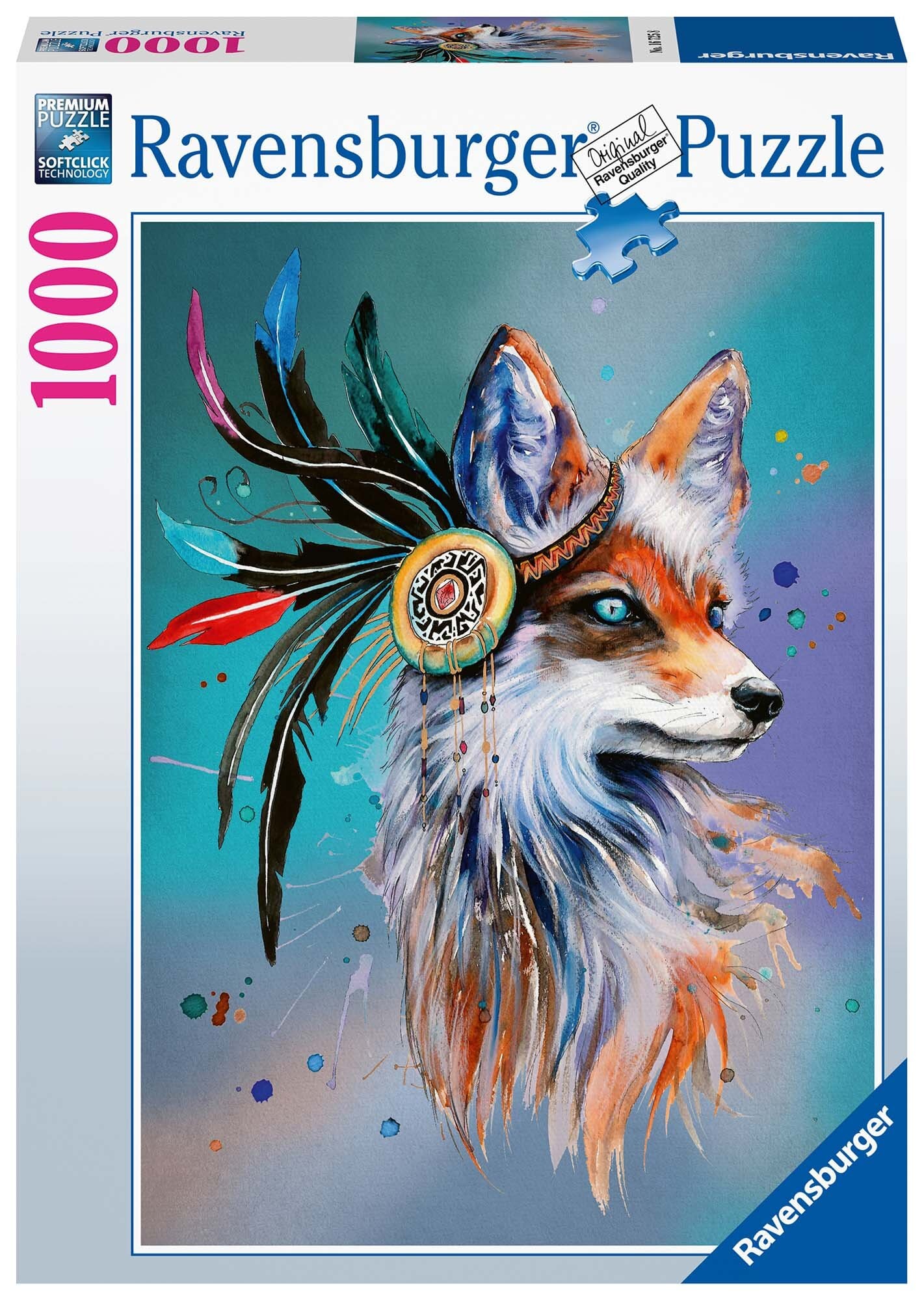 Ravensburger Puslespil, Spirit Fox 1000 brikker