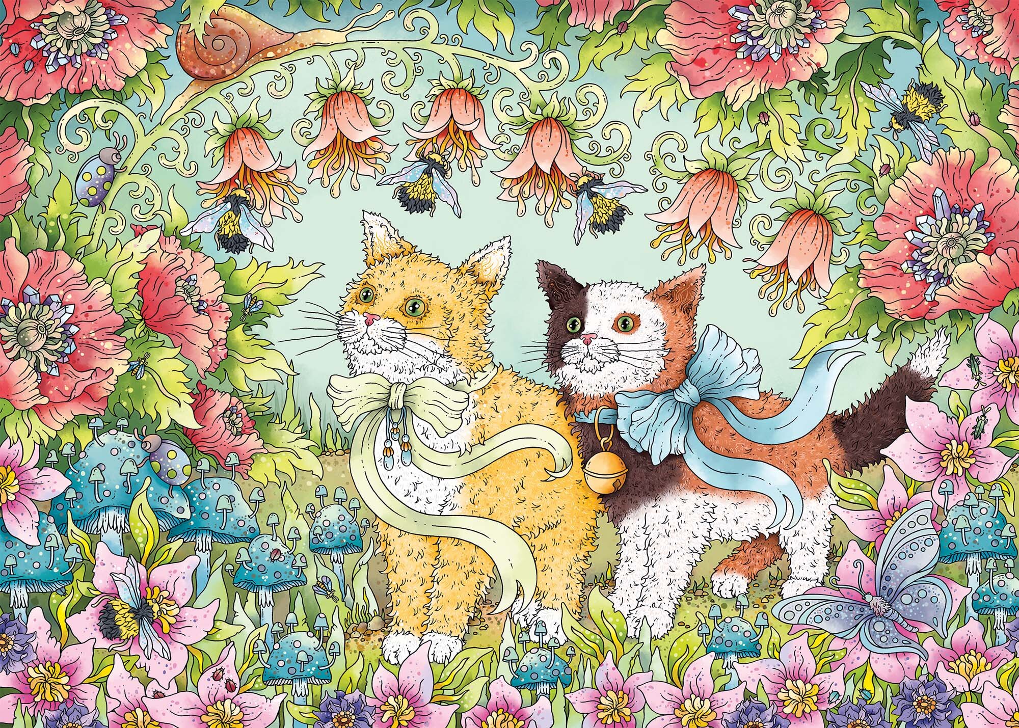 Ravensburger Puslespil, Cute Cats 1000 brikker