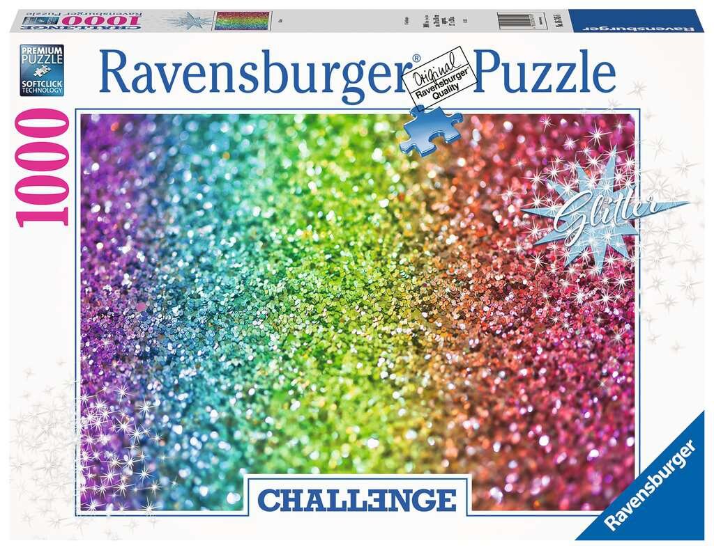 Ravensburger Puslespil, Glitter Challenge 1000 brikker