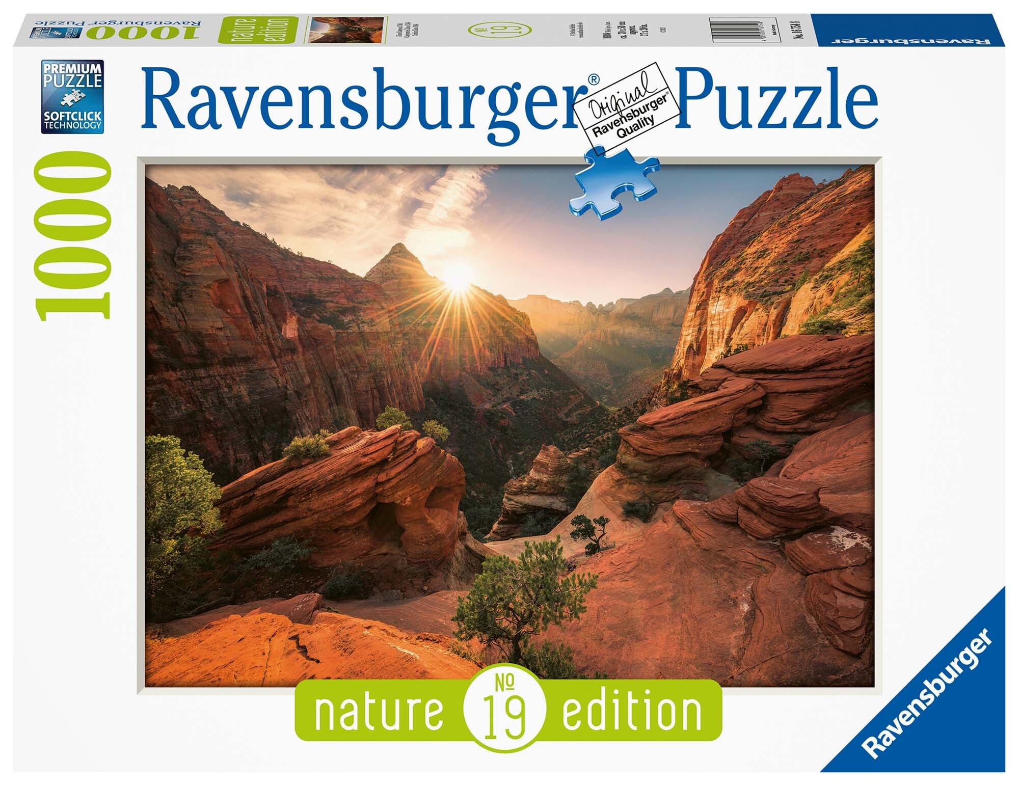 Ravensburger Puslespil, Zion Canyon USA 1000 brikker