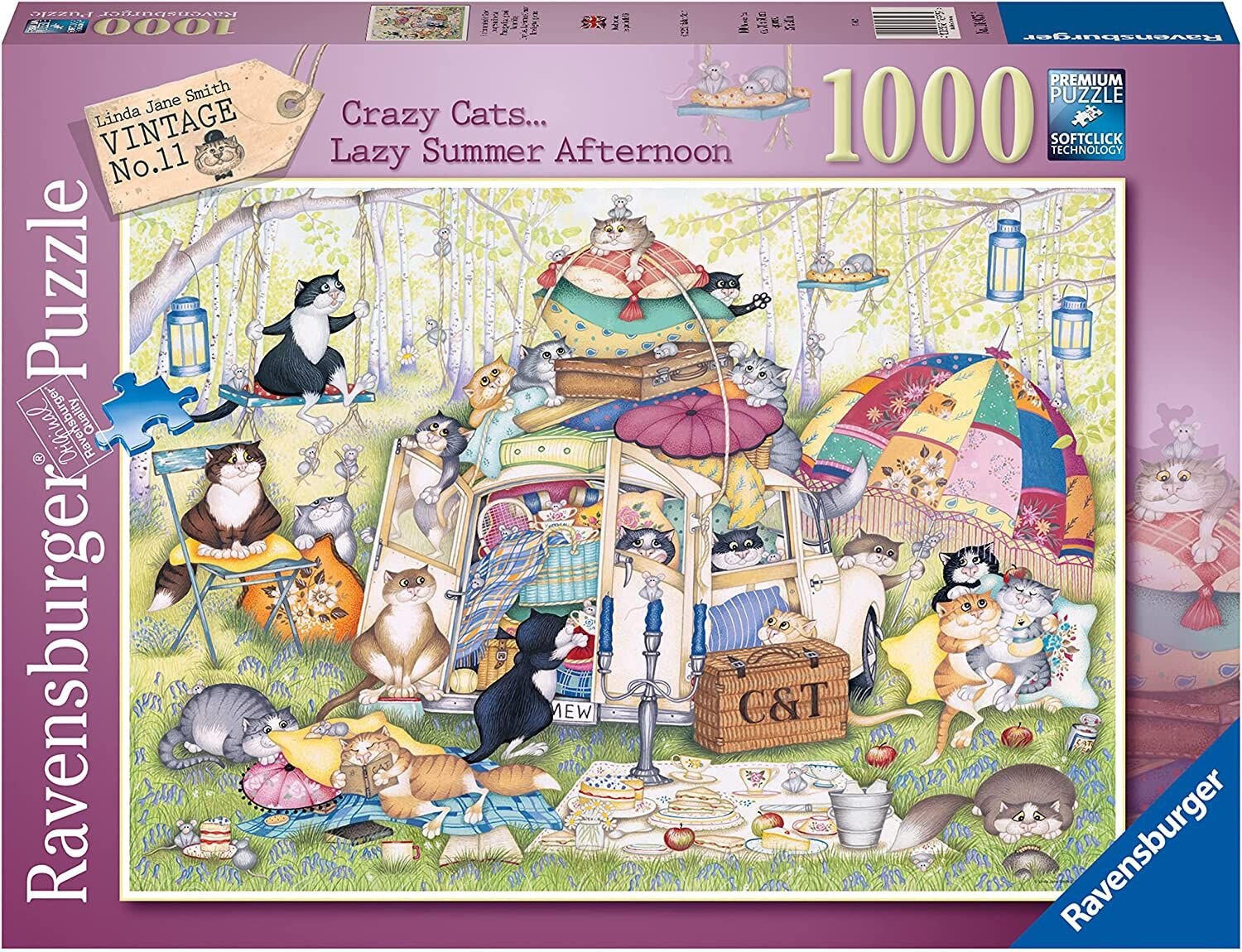 Ravensburger Puslespil, Lazy Summer Afternoon 1000 brikker