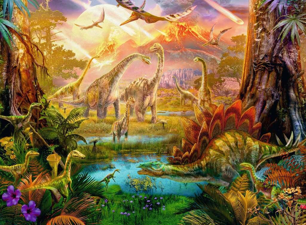 Ravensburger Puslespil, Land of the Dinosaurs 500 brikker