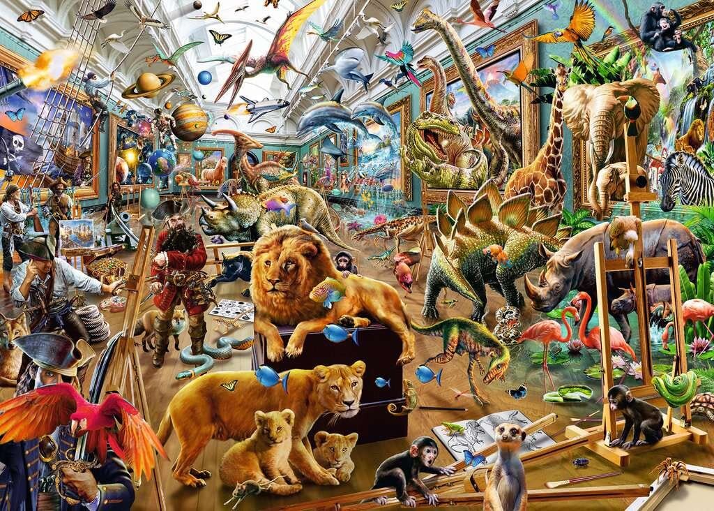 Ravensburger Puslespil - Chaos in the Gallery 1000 brikker