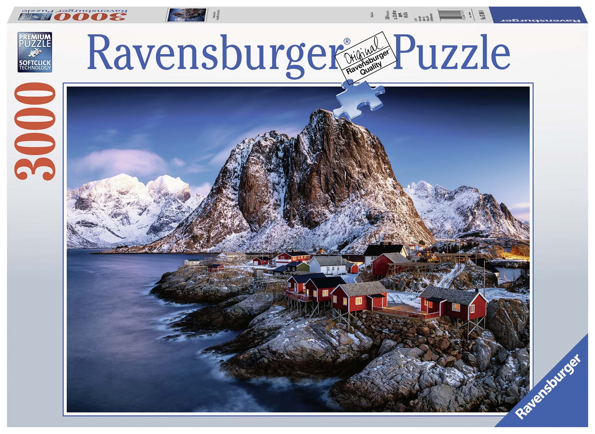 Ravensburger Puslespil, Hamnoy, Lofoten 3000 brikker