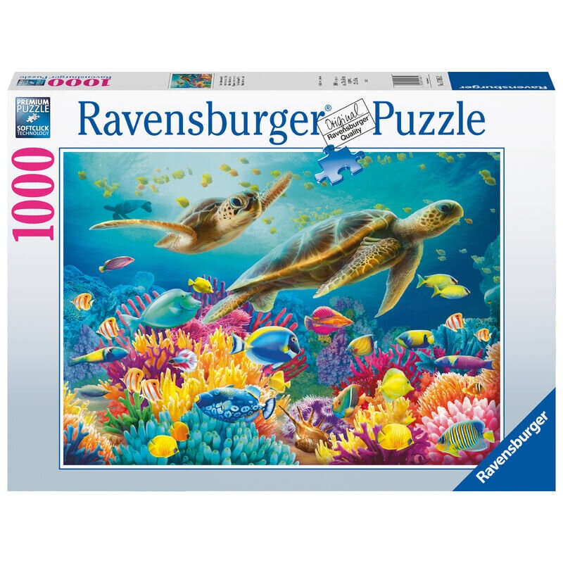 Ravensburger Puslespil - Blue Underwater World 1000 brikker
