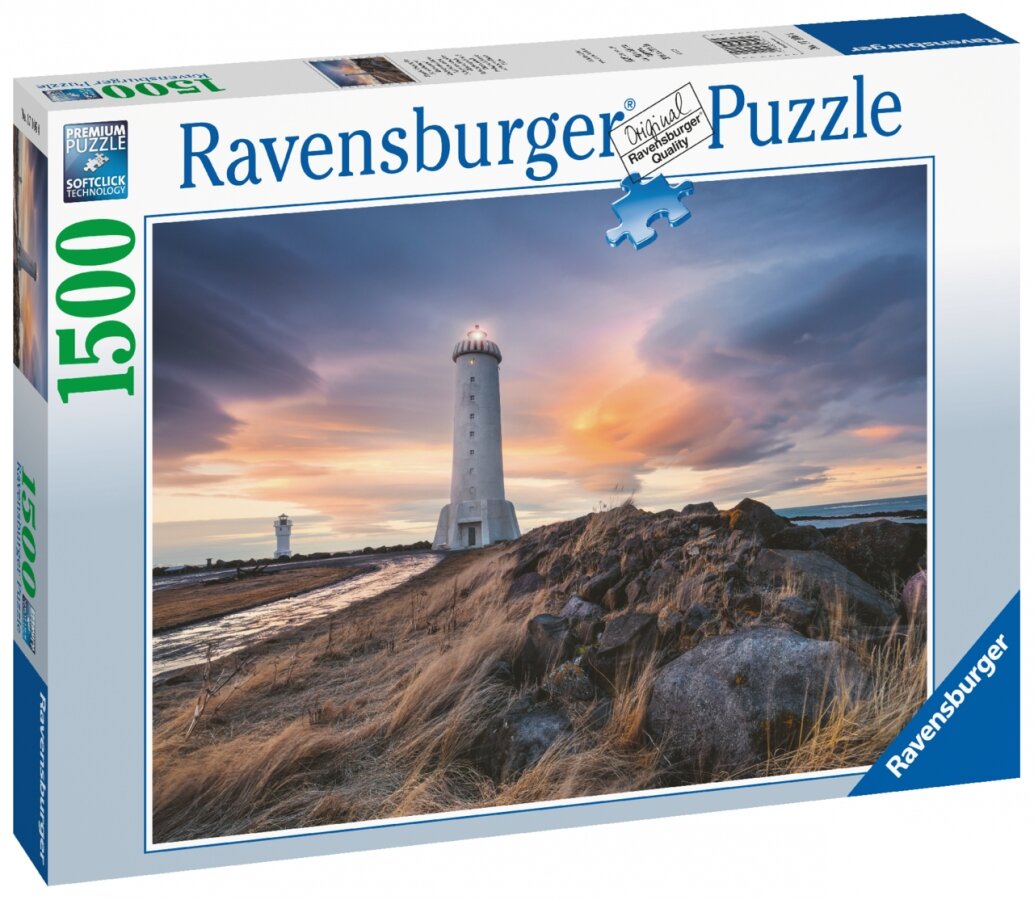 Ravensburger Puslespil, Akranes Lighthouse - Iceland 1500 brikker