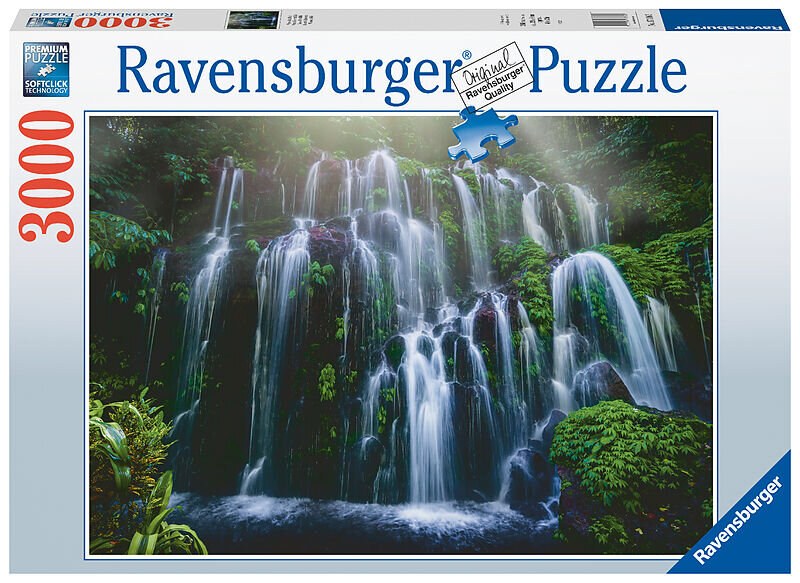 Ravensburger Puslespil, Waterfall Retreat - Bali 3000 brikker