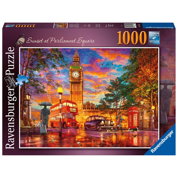 Ravensburger Puslespil, Sunset at Parliament Square 1000 brikker