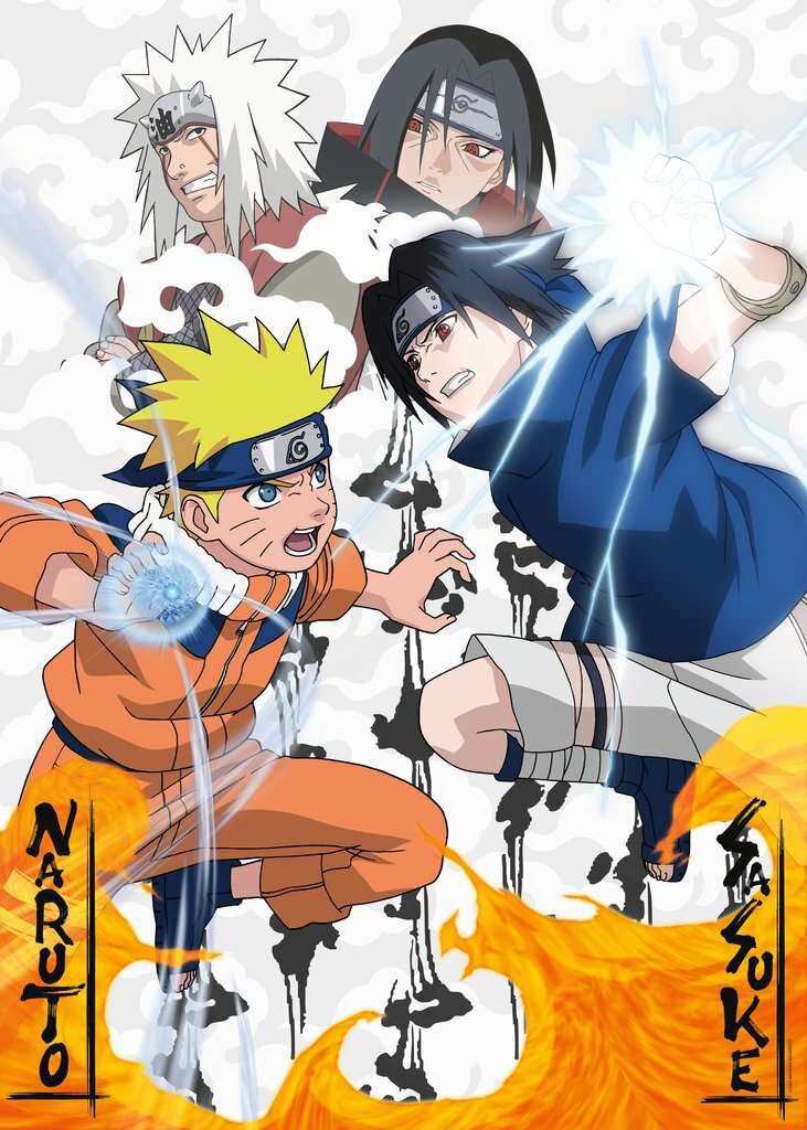 Ravensburger Puslespil - Naruto vs Sasuke 1000 brikker
