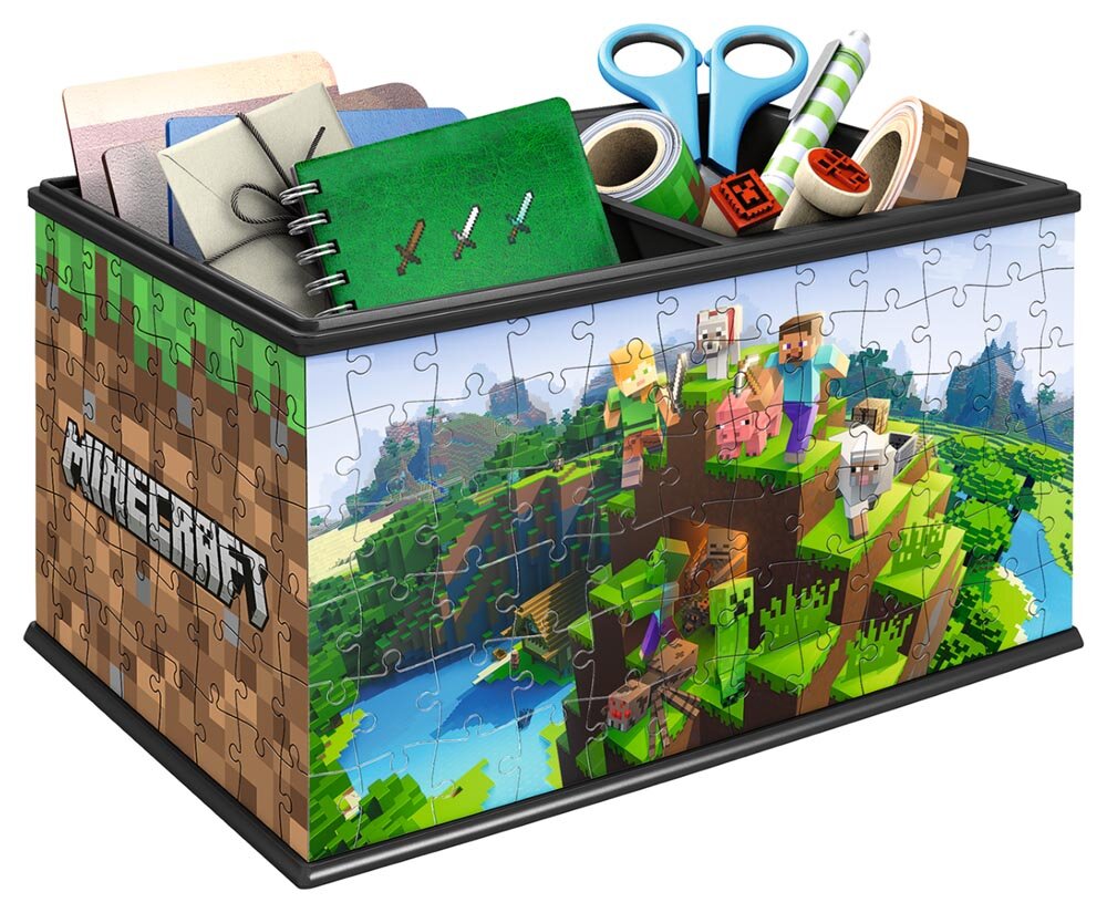 Ravensburger 3D Puslespil - Minecraft opbevaringsboks 216 brikker