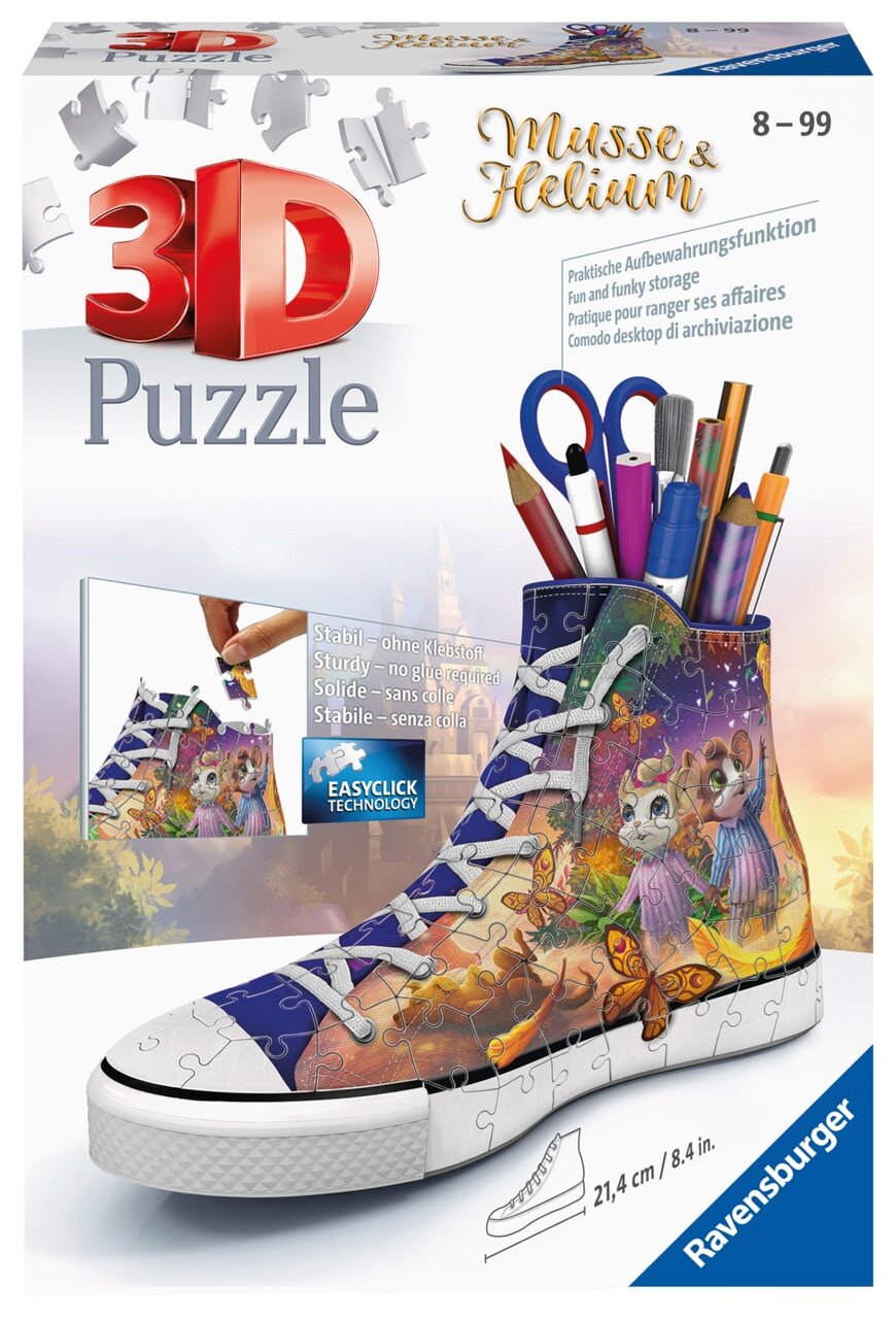 Ravensburger 3D Puslespil, Musse & Helium Sneaker 108 brikker