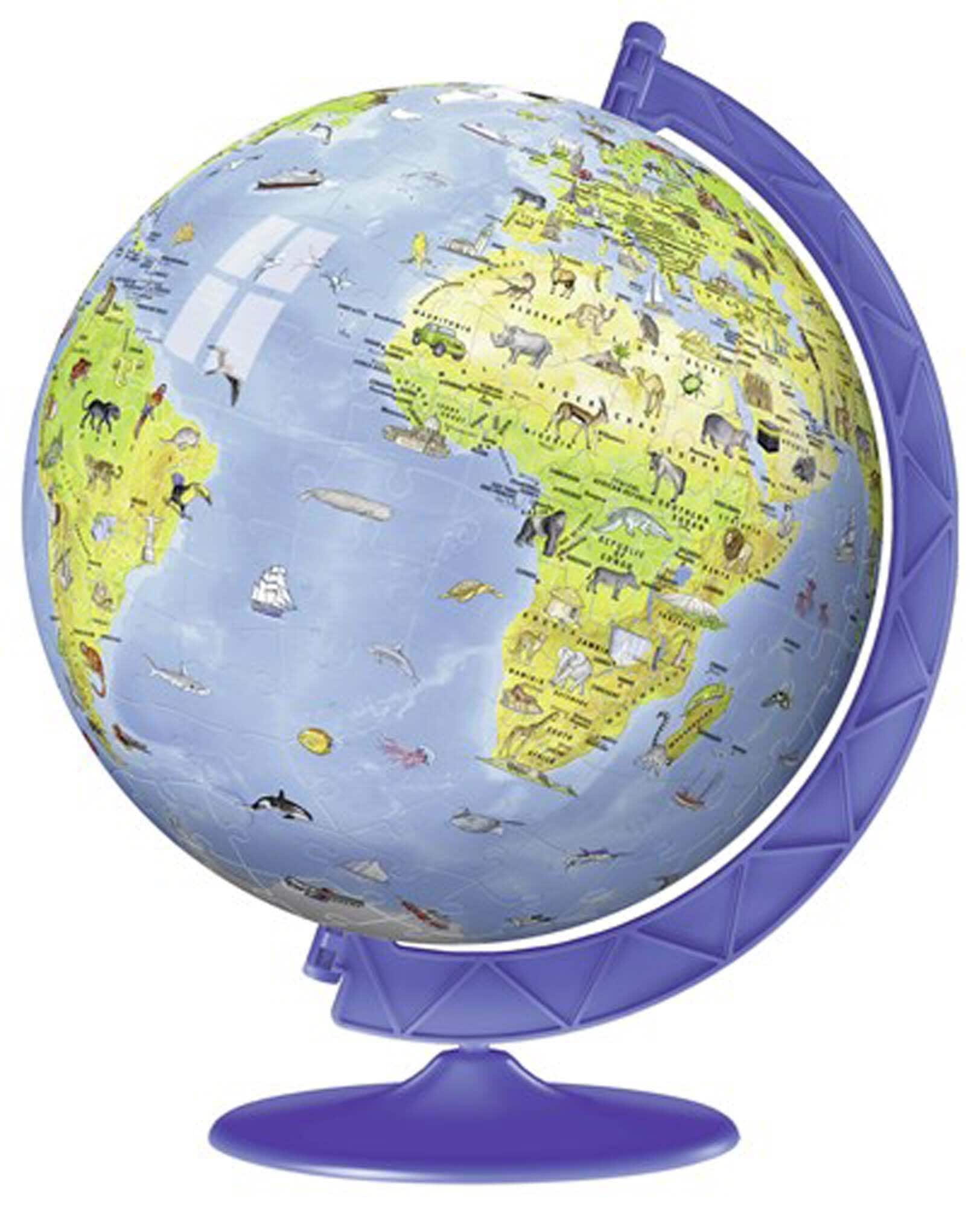 Ravensburger 3D Puslespil, Childrens World Globe 108 brikker