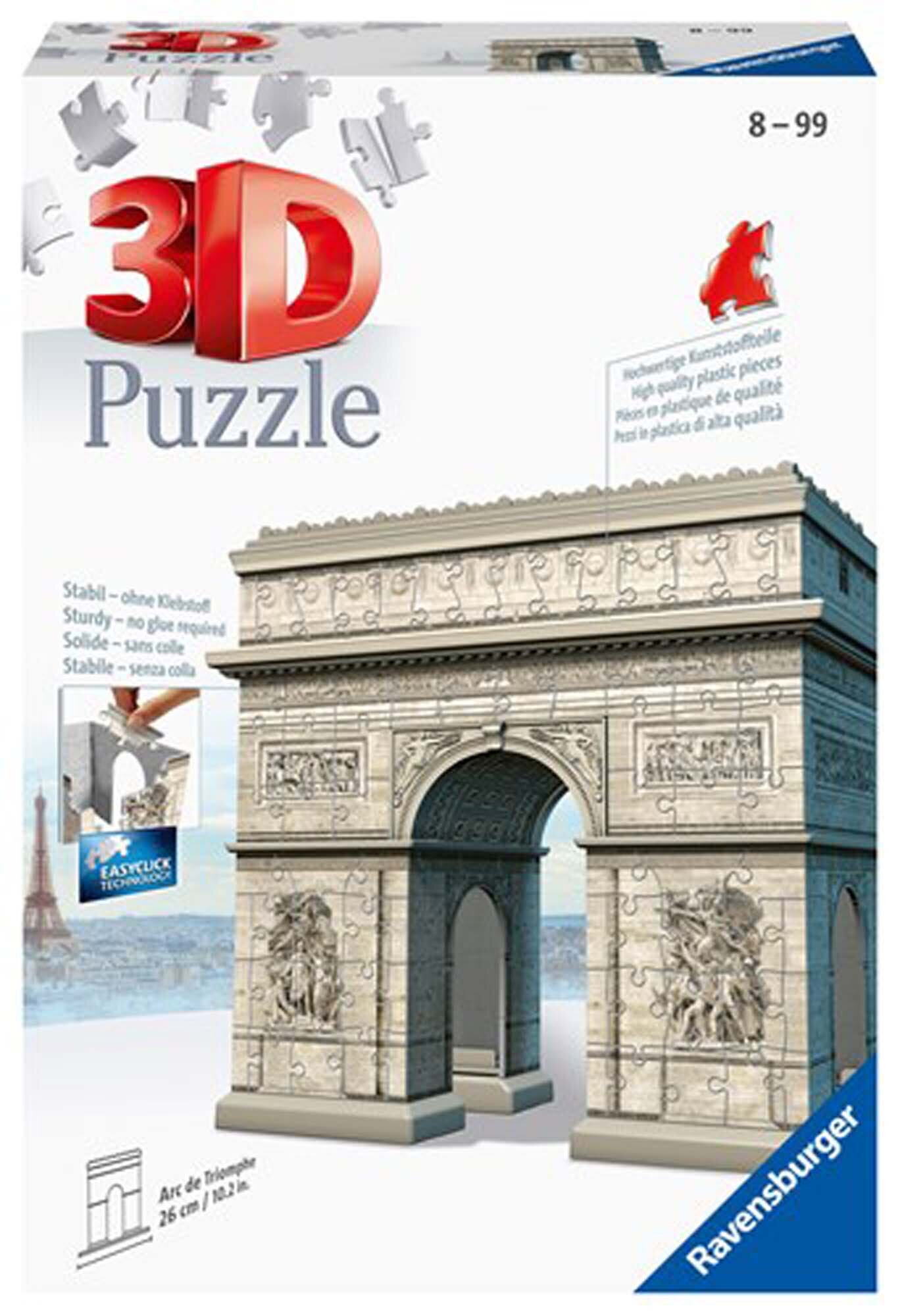 Ravensburger 3D Puslespil, Arc de Triomphe 216 brikker