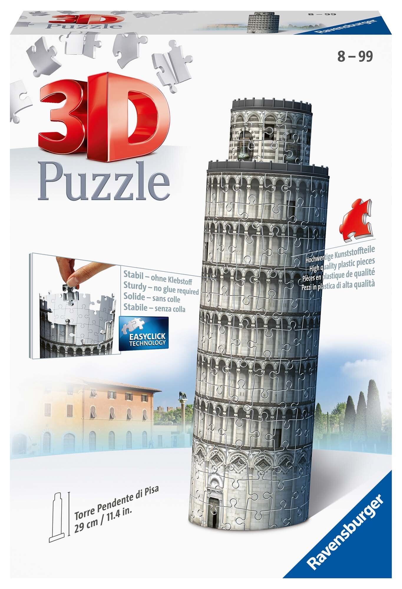 Ravensburger 3D Puslespil, Leaning Tower of Pisa 216 brikker