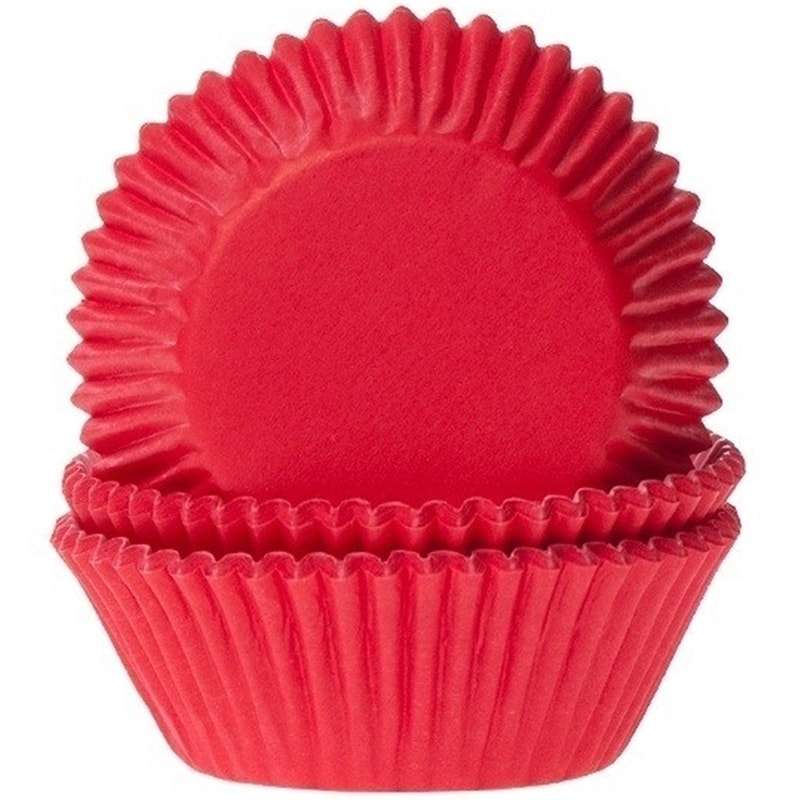 Muffinforme - Rød 50 stk
