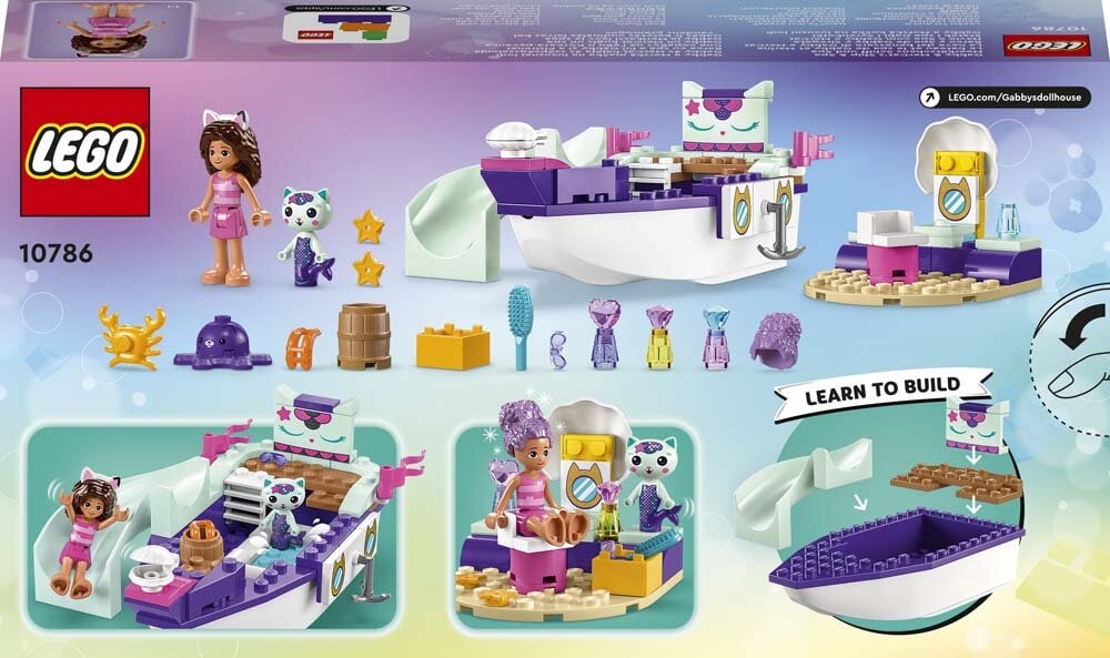 LEGO Gabby's Dollhouse - Gabby og Havkats skib og spa 4+