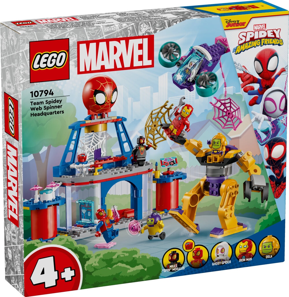 LEGO Marvel - Team Spideys netspinder-hovedkvarter 4+
