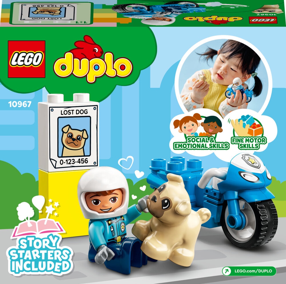 LEGO Duplo - Politimotorcykel 2+