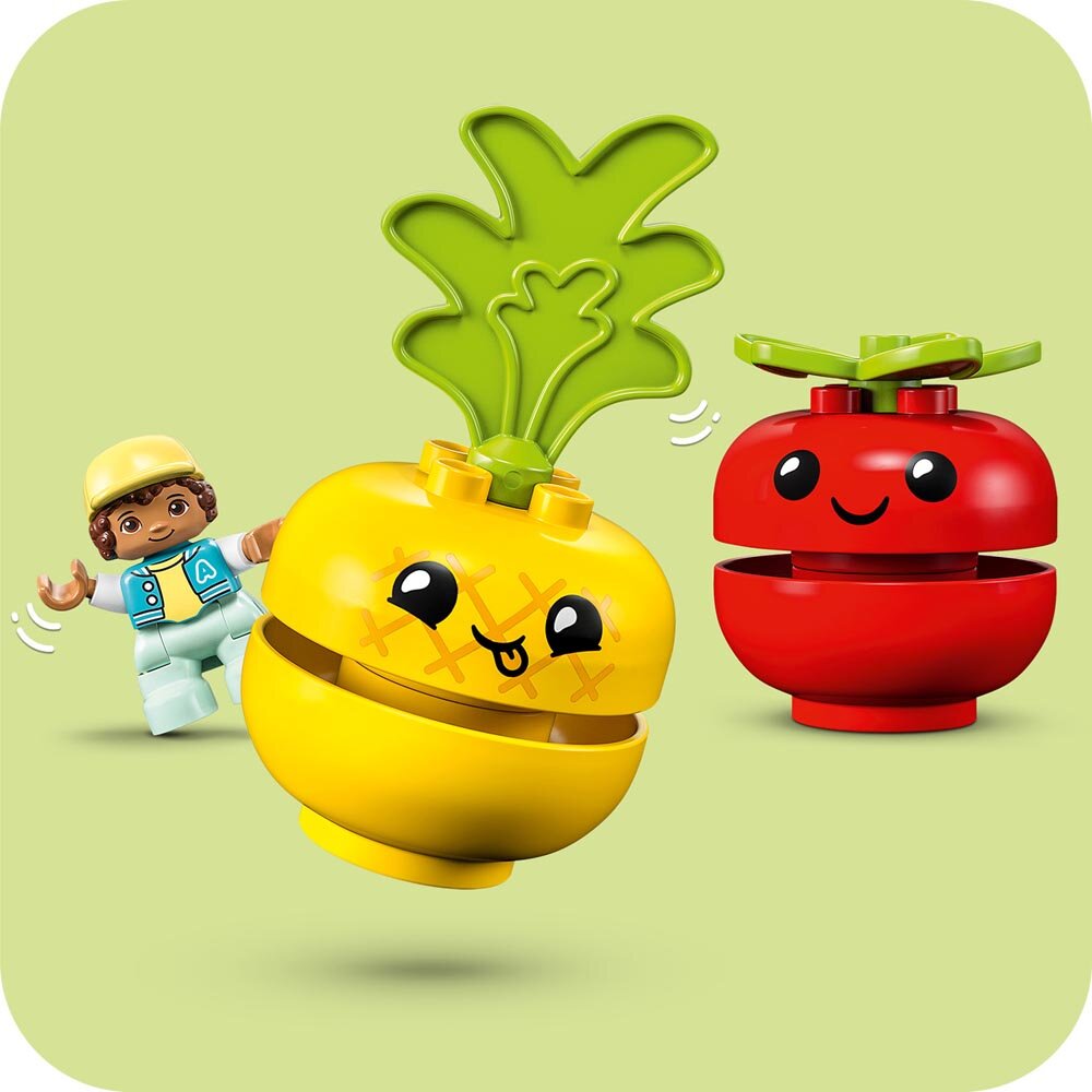 LEGO Duplo - Traktor med frugt og grøntsager 1+