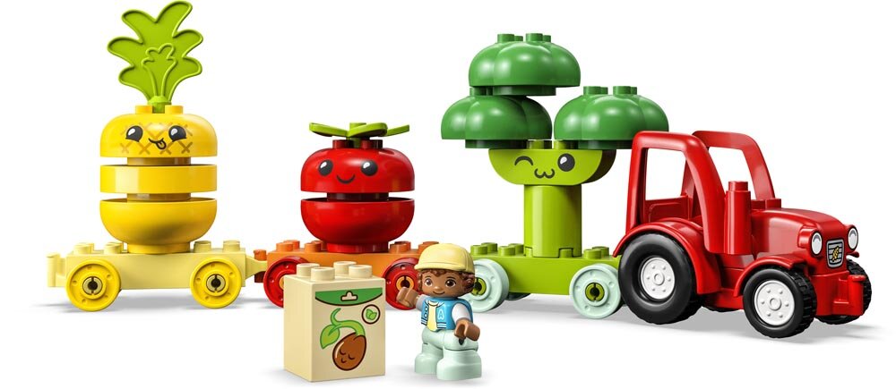 LEGO Duplo - Traktor med frugt og grøntsager 1+