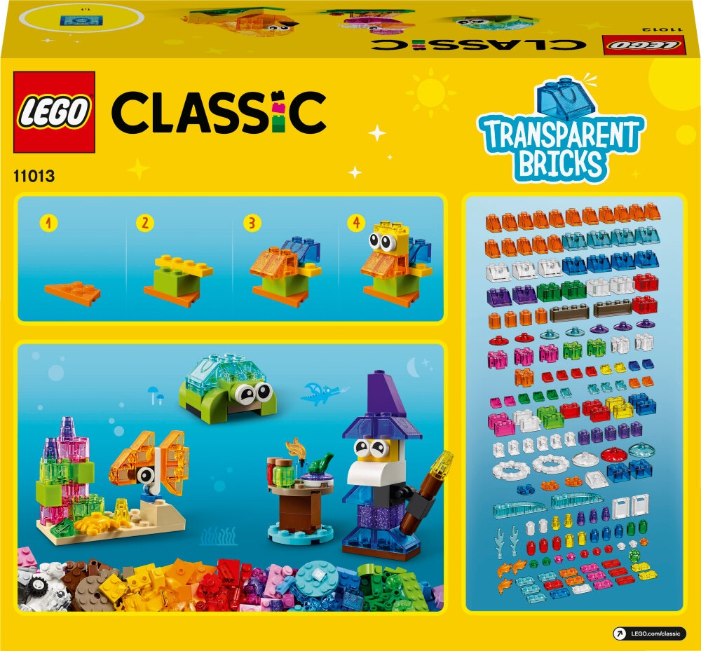 LEGO Classic - Kreative gennemsigtige klodser 4+